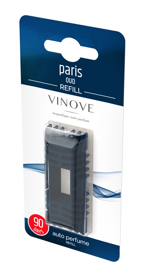 AMI-V11049/V08-12--VINOVE zapach PARIS refill wkład wymienny PARIS to ekskluzywny zapach przywołujący wspomnienia z romantycznych spacerów ulicami francuskiej stolicy mody. Złączył w sobie delikatność płatków róż i intensywność szafranu z wyrafinowanym zapachem oud i g