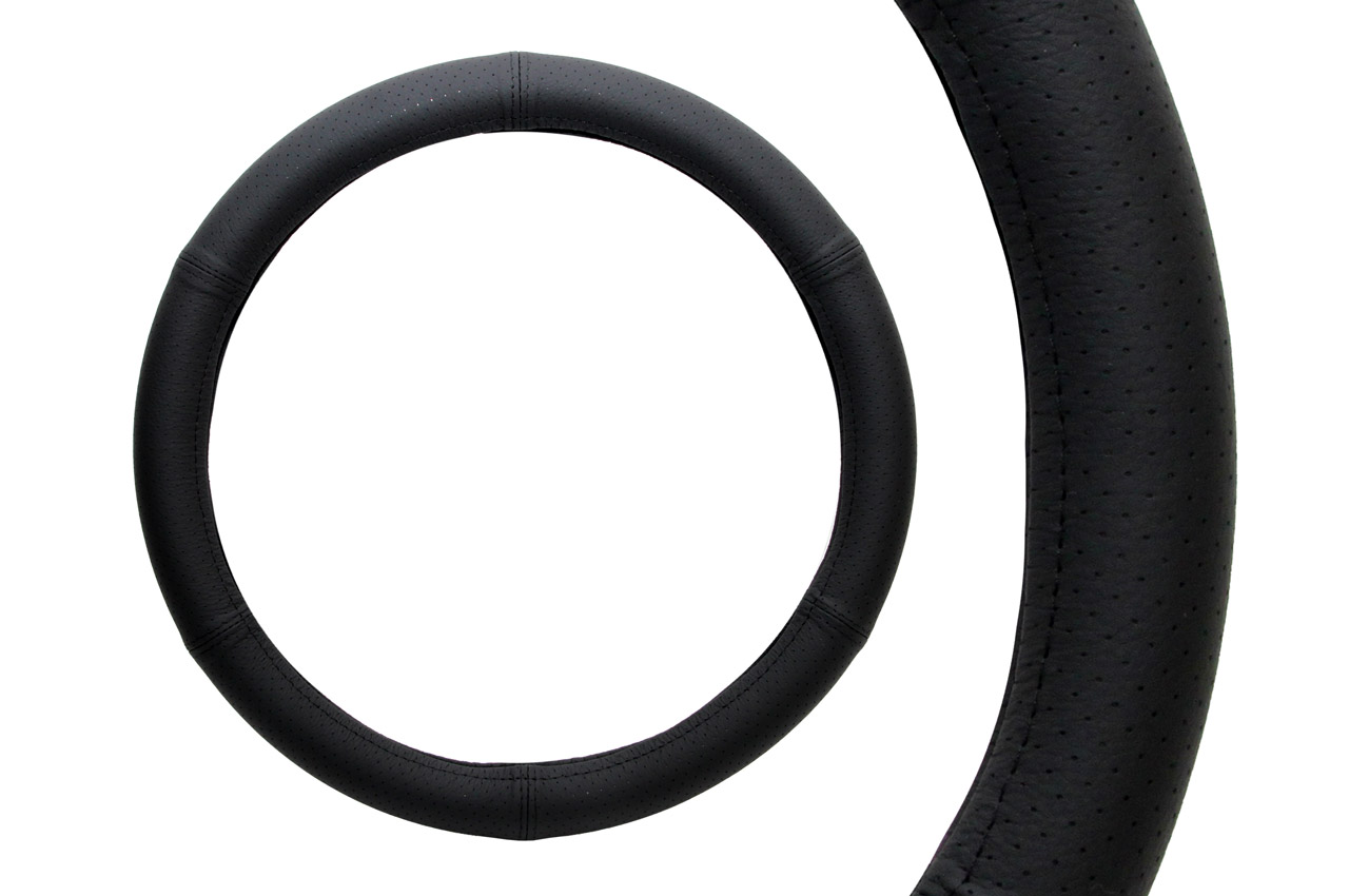 AMI-01766--Pokrowiec kierownicy skóra naturalna m 37-39 pikowany