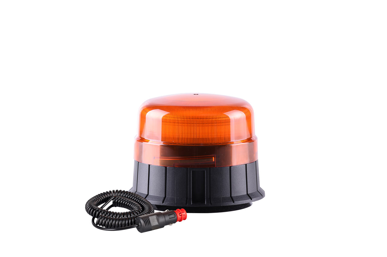 AMI-01500--Lampa ostrzegawcza WAR11M: Homologacja ECE R65, ECE R10 39 Super jasnych diod LED Mocowanie na magnes lub 3 śruby Długość kabla: 4 m Temperatura pracy: -30°C do +50°C Napięcie stałe: 12-24 [V] Stopień ochrony IP56 Podłączenie przez gniazdo zapalniczk