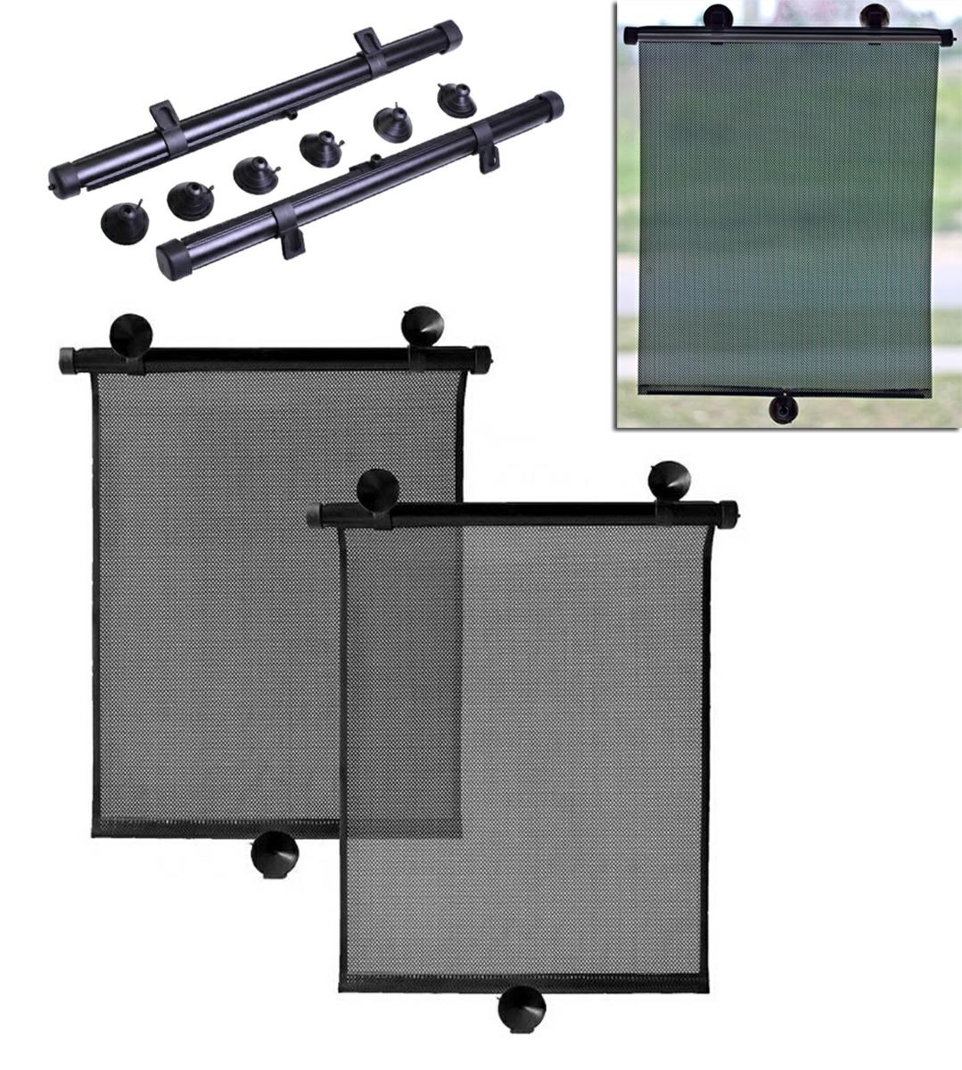 AG145--Fabrycznie nowa, wysokiej jakości para uniwersalnych rolet samochodowych o szerokości 40 cm. Zabezpiecza osoby przebywające wewnątrz samochodu przed nadmiernym promieniowaniem słonecznym i znacznie redukuje nagrzewanie się wnętrza samochodu, co pozwo
