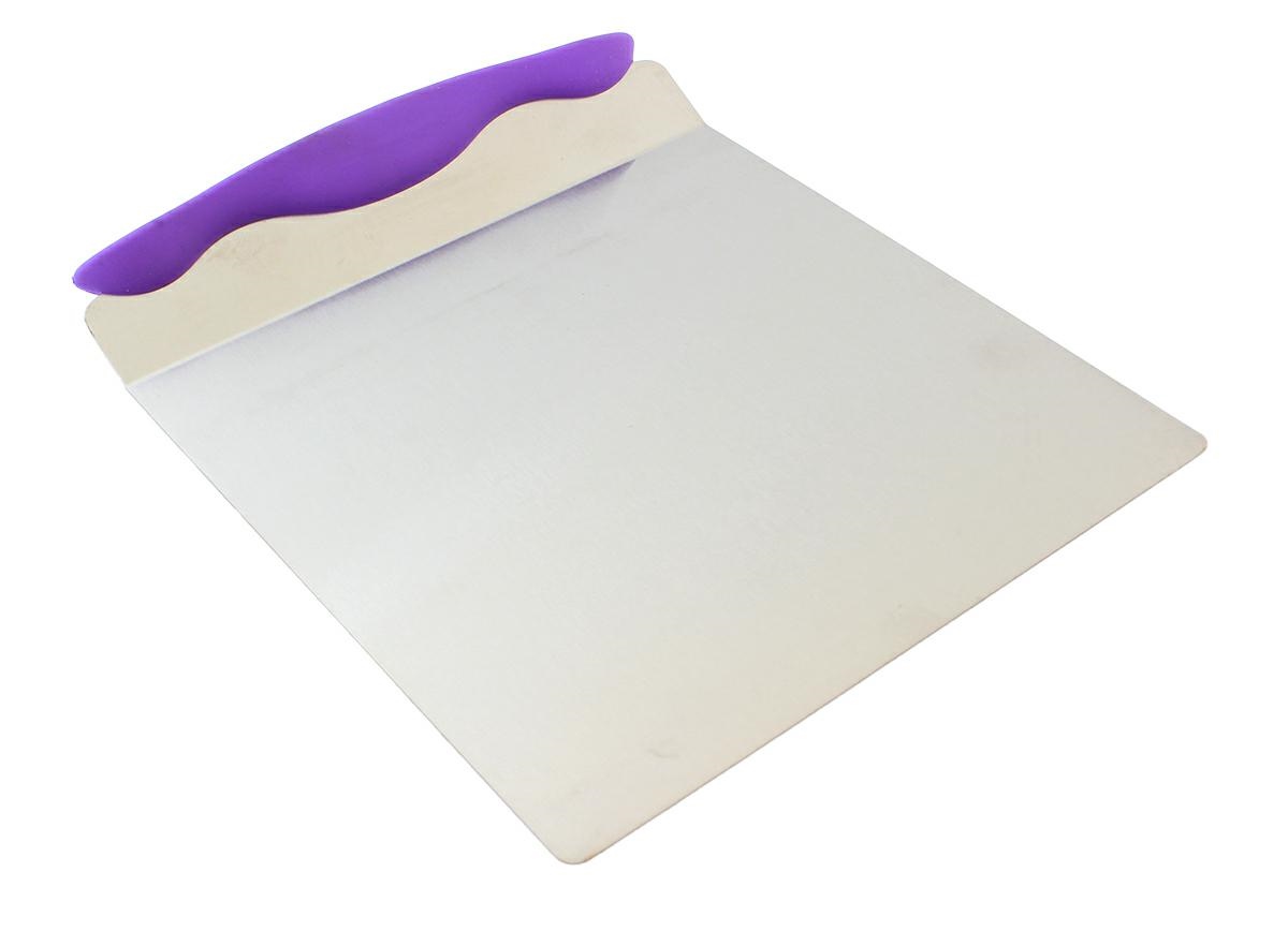 AG406D--Stalowa szpatuła / łopatka do krojenia ciast i tort&amp;oacute;w. Doskonale sprawdzi się r&amp;oacute;wnież przy ozdabianiu wyrob&amp;oacute;w cukierniczych. Wykonana z solidnej stali nierdzewnej. Posiada wygodny uchwyt z tworzywa sztuczn