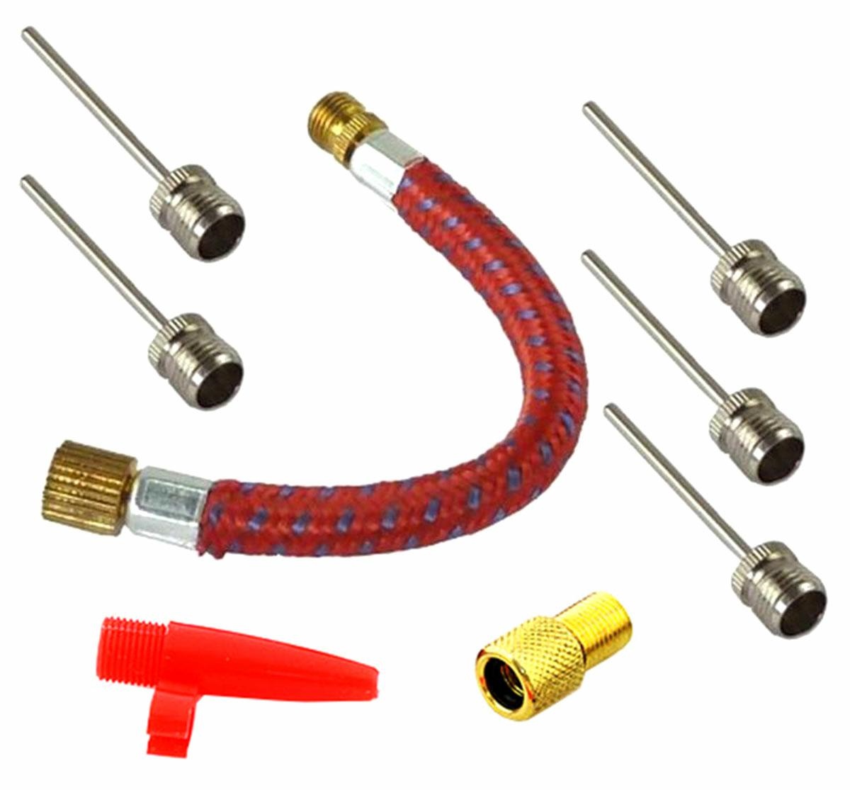 AG414B--Wspaniały zestaw uzupełniający do pompek ręcznych. Elementarz dla każdego wuefisty i sportowca amatora. Wiele końc&amp;oacute;wek do pompowania r&amp;oacute;żnych typ&amp;oacute;w piłek, materacy i innych tego typu produkt&amp;oacute;