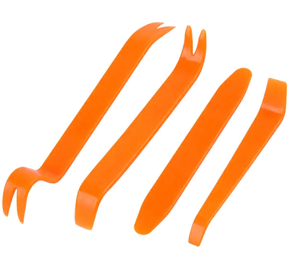 AG559C--4 częściowy zestaw narzędzi do bezpiecznego demontażu tapicerki samochodowej. Najwyższa jakość! Nasze ściągacze są wykonane z solidnego i trwałego tworzywa sztucznego które umożliwia bezpieczne i szybkie usunięcie tapicerki! W porównaniu do tanich i 