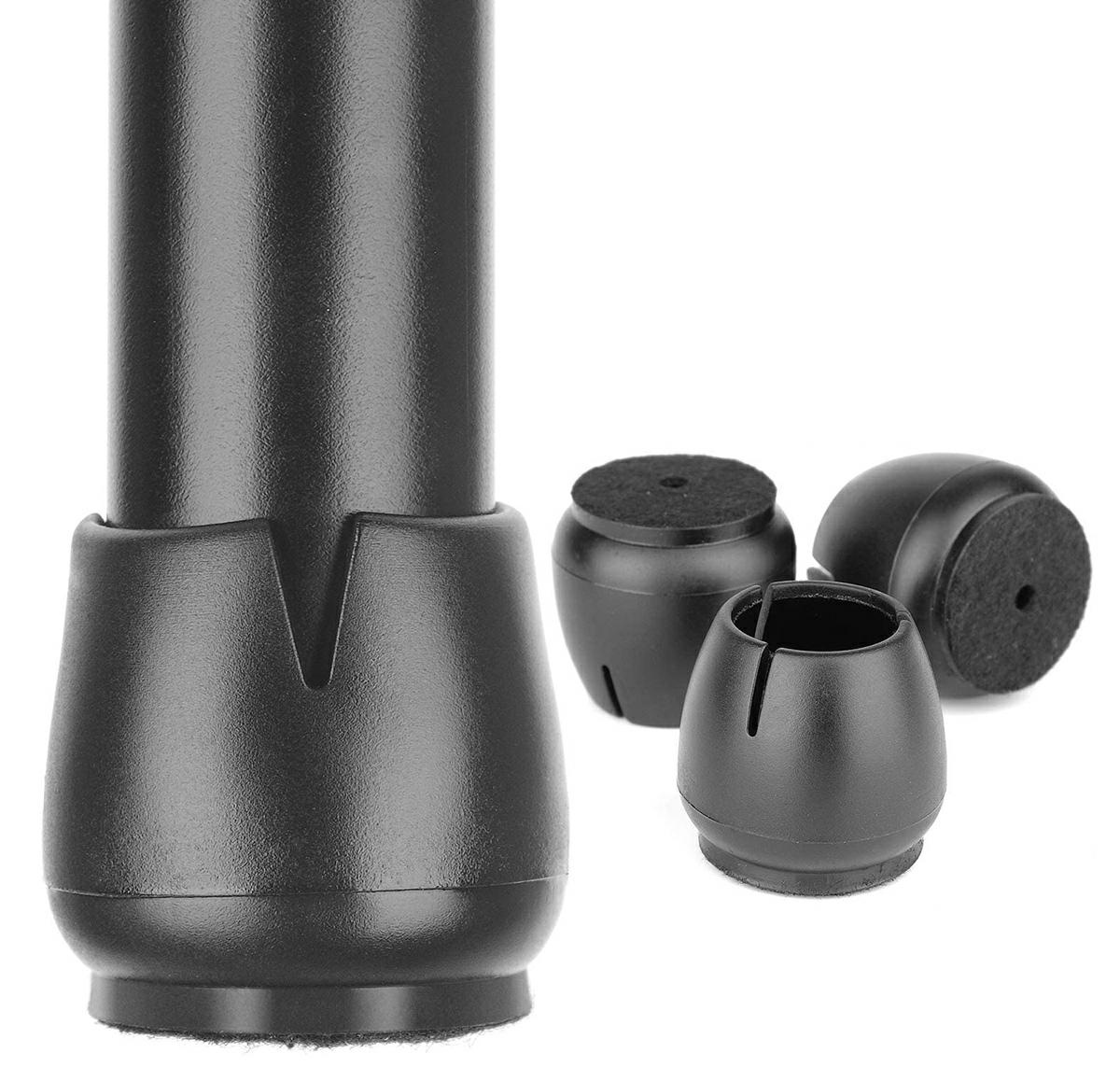 AG562G--Komplet 16 podkładek silikonowych antypoślizgowych na meble. Wykonane z wytrzymałego i elastycznego silikonu, kt&amp;oacute;ry zapewnia wysoką trwałość i dobre dopasowanie do n&amp;oacute;żek mebla. Spodnia warstwa została podbita filcem, kt&