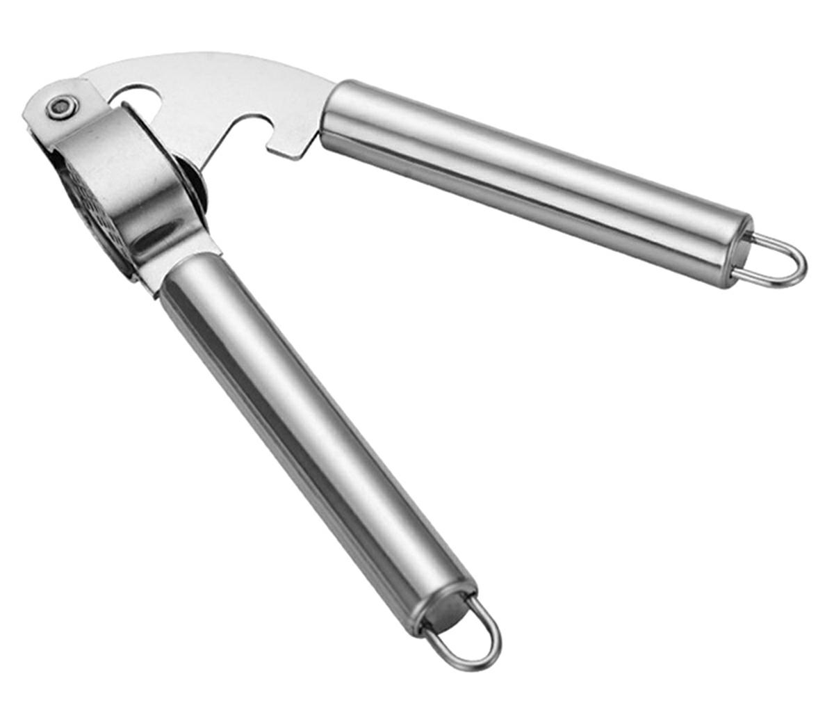 AG663B--Kompaktowa wyciskarka do czosnku ze stali nierdzewnej. Doskonale sprasuje czosnek, imbir czy nawet kawałki sera i czekolady. Wygodna rękojeść z dodatkowymi uchwytami do zawieszenia. Łatwa w użyciu i konserwacji.Cechy i specyfikacja produktu:Ręczna wy