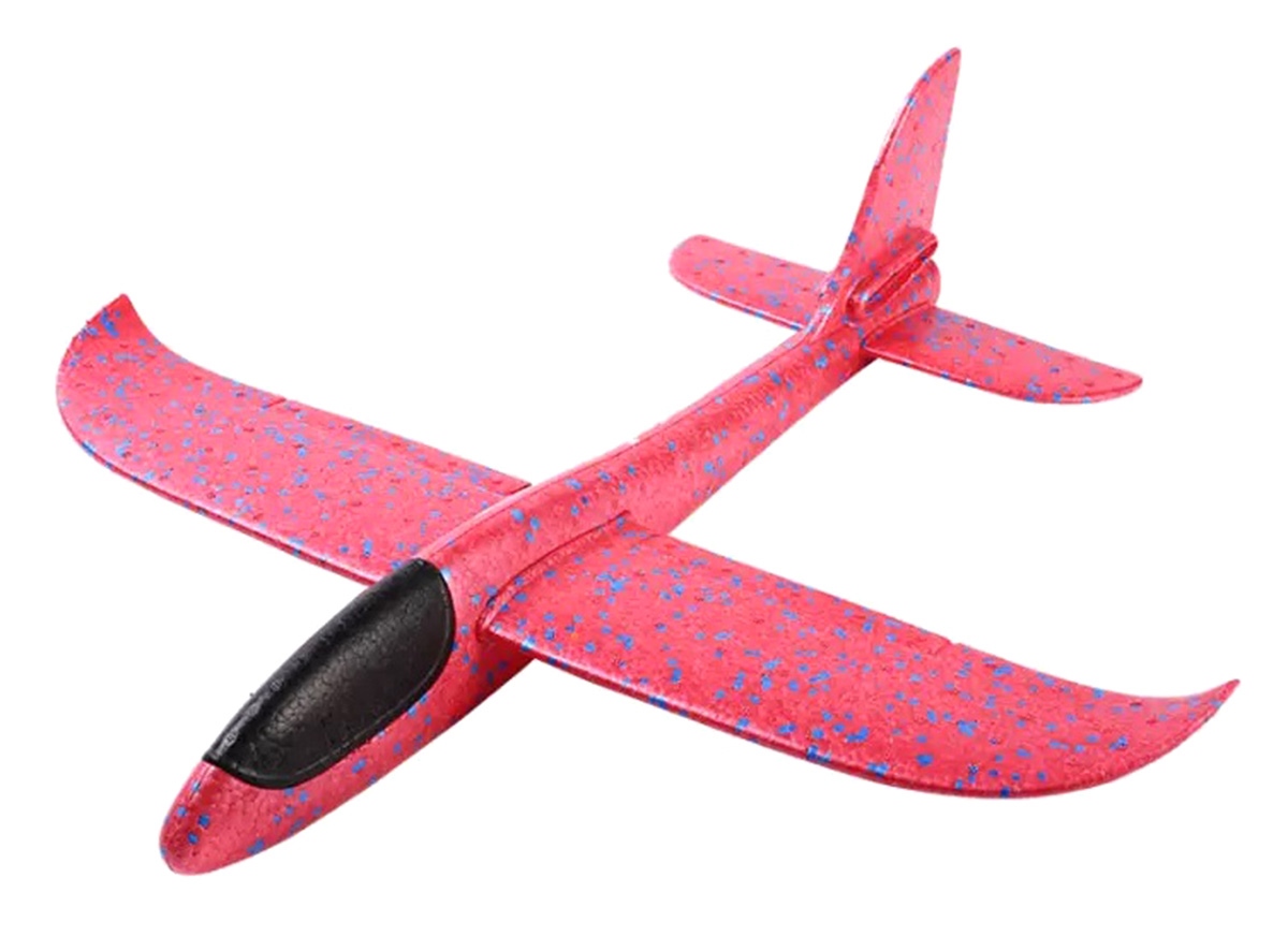 AG667--Lekki, styropianowy samolot o aerodynamicznym kształcie! Doskonała zabawka dla dzieci małych i dużych! Zapewnia naprawdę długie loty w sprzyjających warunkach (odpowiedni wiatr). Żywe, intensywne kolory sprawiają, że samolot wygląda naprawdę atrakcyj