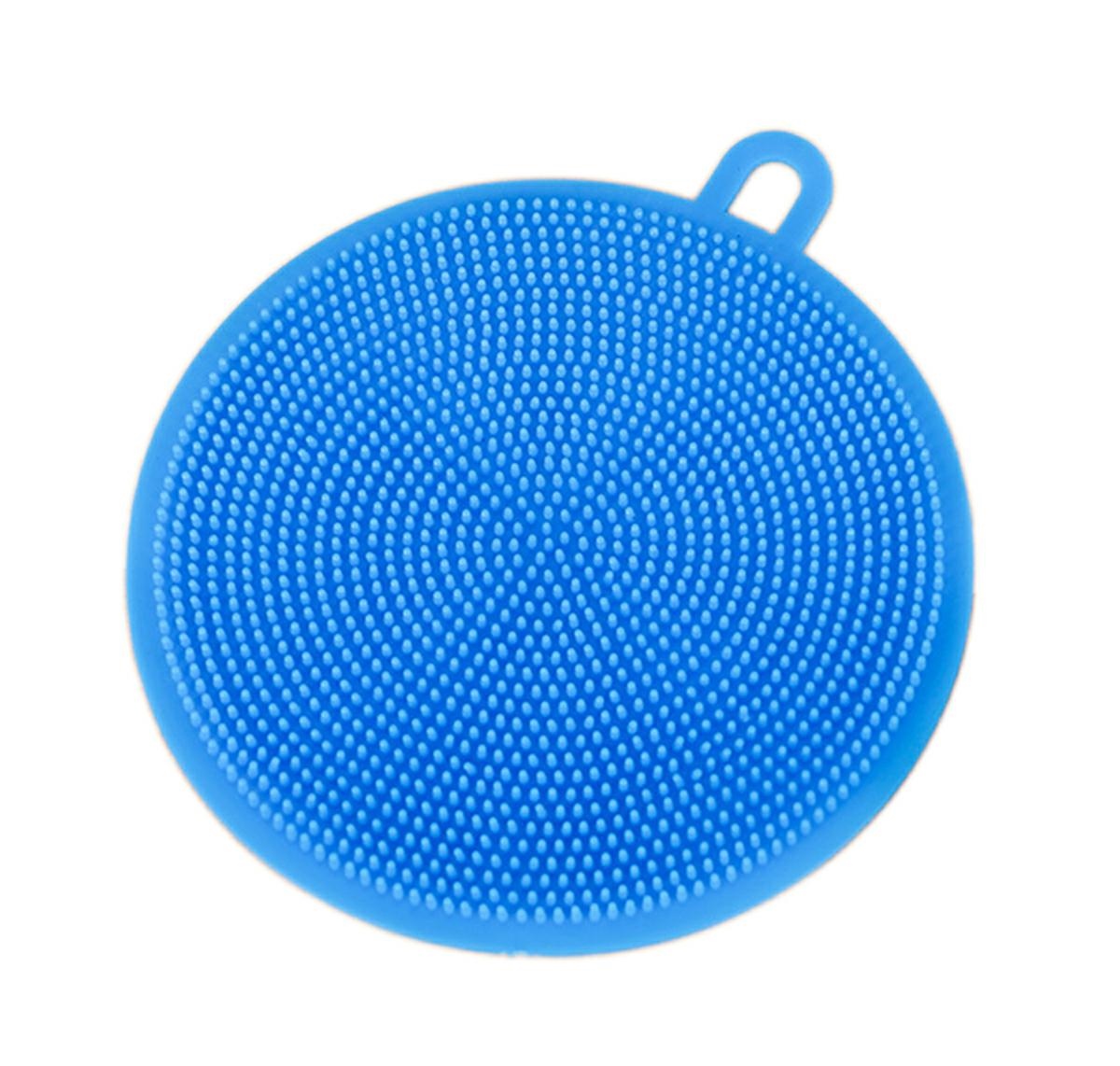 AG672A--Silikonowa, dwustronna myjka do zmywania i czyszczenia. Specjalne wypustki z obu stron myjki ułatwiają zmywanie trudnych zabrudzeń. Posiadają dodatkowy uchwyt do wygodnego zawieszenia na ścianie. Produkt wykonany został z tworzywa bezpiecznego dla sk