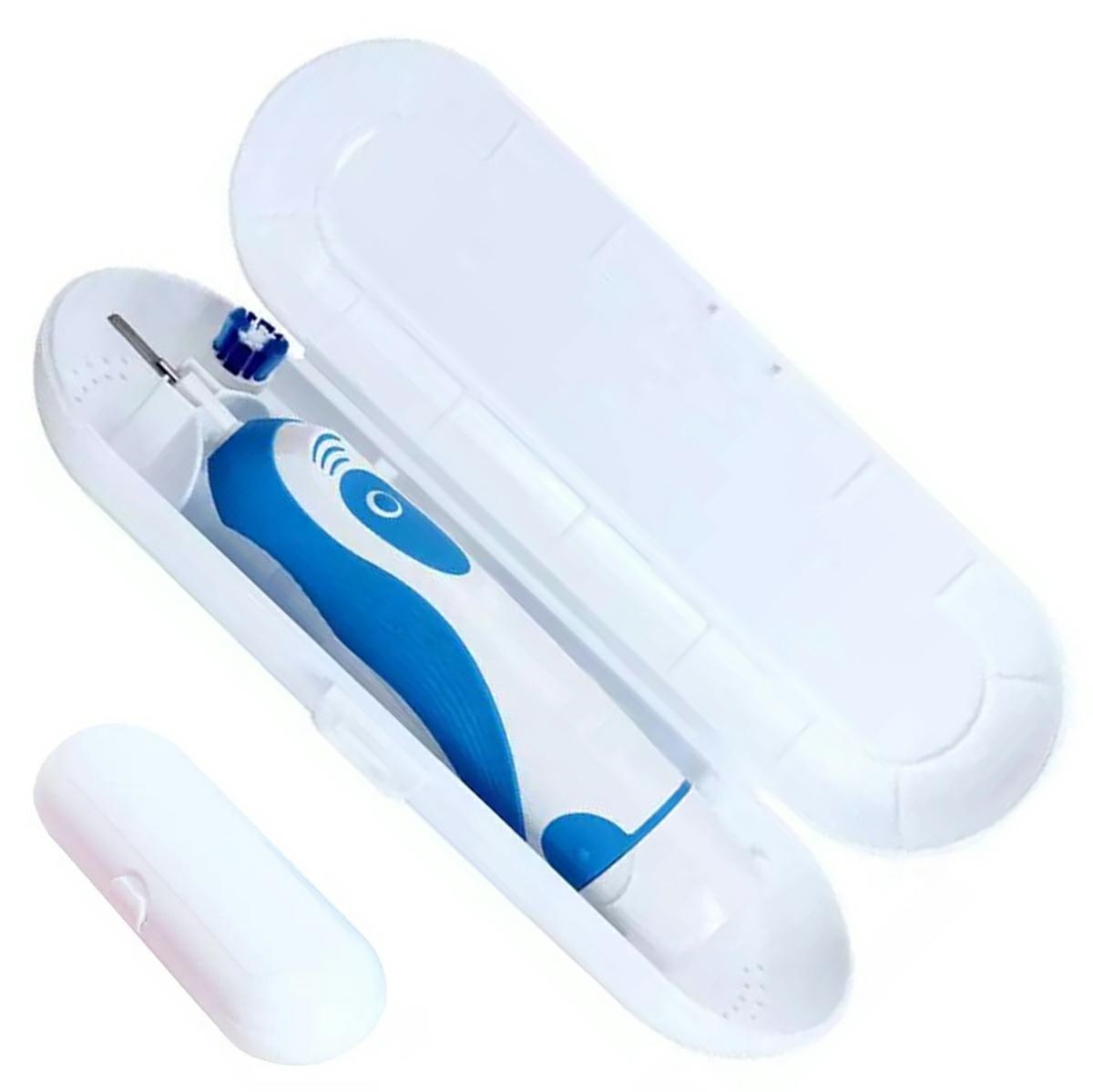 AG821--Uniwersalne etui podr&amp;oacute;żne do szczoteczek elektrycznych Oral-B. Z powodzeniem pomieści szczoteczkę oraz 2 końc&amp;oacute;wki. Pasuje do większości szczoteczek Oral-B. Kompaktowe rozmiary umożliwiają wygodne zabranie ze sobą szczote
