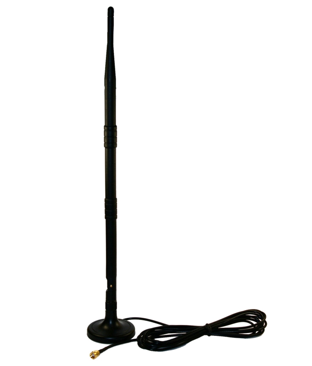 AK128--Antena patykowa dookólna 360° 9~12dBi 2.4GHz wkręcana bezpośrednio do kart bezprzewodowych ( złączka RP-SMA na 3m kablu)&amp;nbsp;lub po&amp;nbsp;bezpośrednio do&amp;nbsp;Access Pointów&amp;nbsp;(złączka RP-SMA anteny).Antena może być