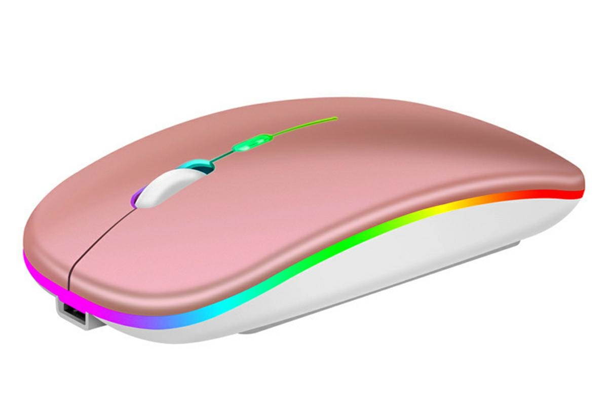 AK211C--Bezprzewodowa myszka optyczna z podświetleniem LED RGB. Nowoczesny wygląd myszy oraz wysoka ergonomia zapewniają wysoki komfort użytkowania. Zasilana za pomocą wbudowanego akumulatora (ładowanie dołączonym w zestawie kablem). Nie wymaga żadnych dodat