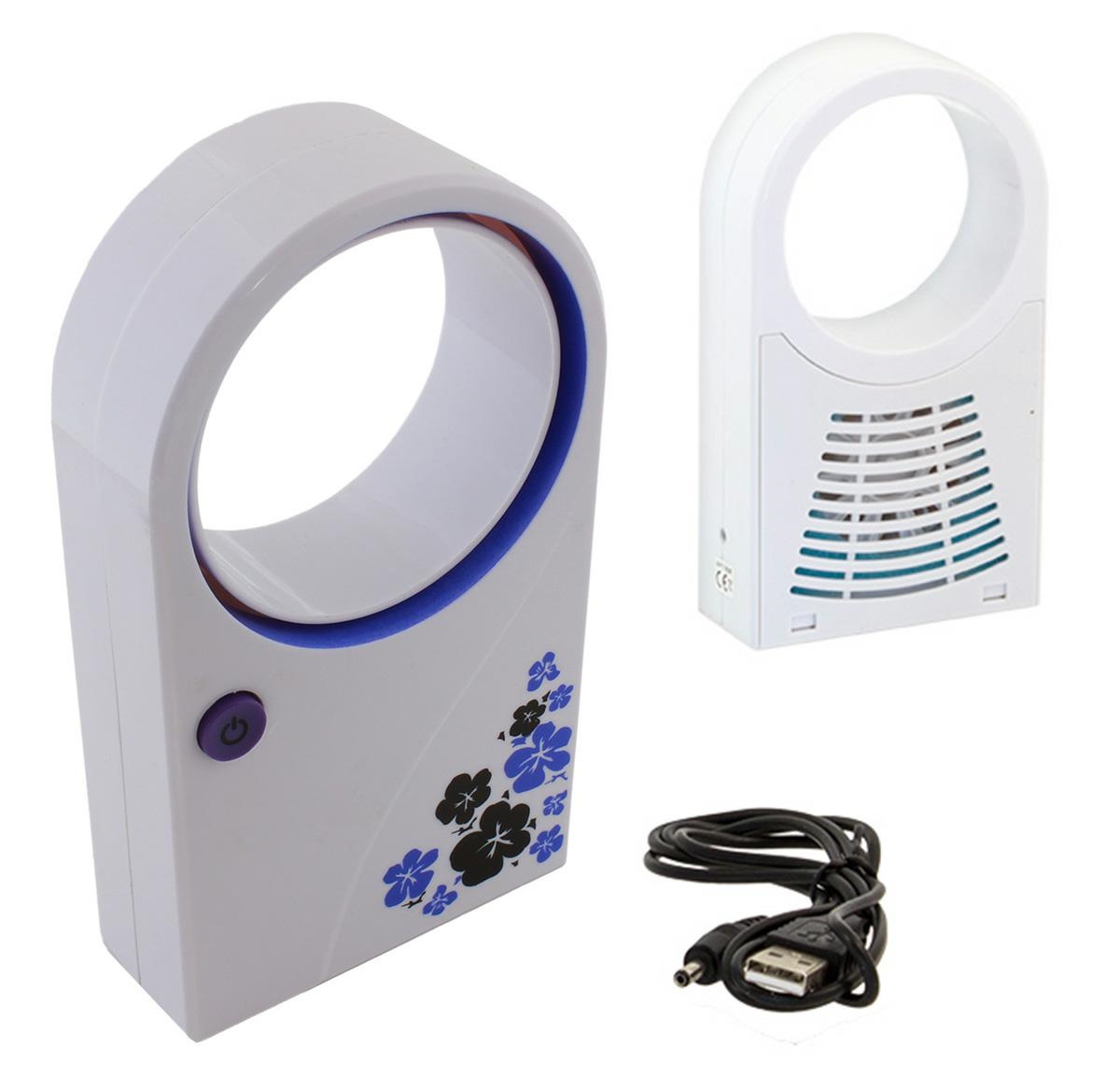 AK254A--Bezłopatkowy, kompaktowy wentylator zasilany ze standardowego portu USB lub za pomocą baterii. Niezastąpiony podczas pracy przy komputerze w upalne dni!Cechy produktu:Produkt fabrycznie nowy, wysokiej jakości.Nowoczesny biurkowy wentylator, niezastąp