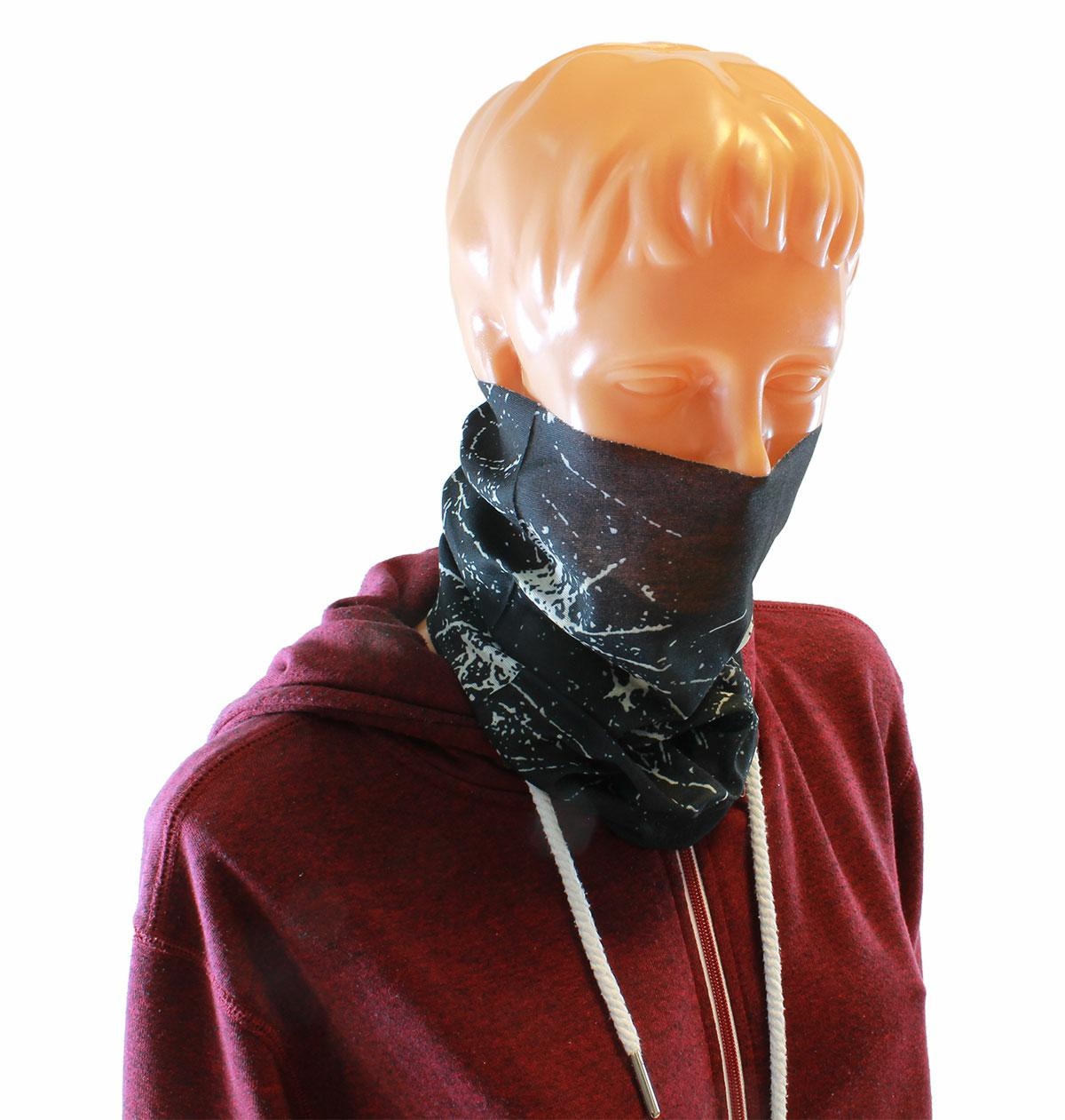 BQ34C--Maska, kominiarka, bandana ze wzorem. Doskonale nadaje się do ochrony twarzy przed zimnem i wiatrem na nartach, snowboardzie, motorze, rowerze czy podczas biegania.Cechy produktu:Produkt fabrycznie nowy, wysokiej jakości.Komin na twarz i szyję - dosk