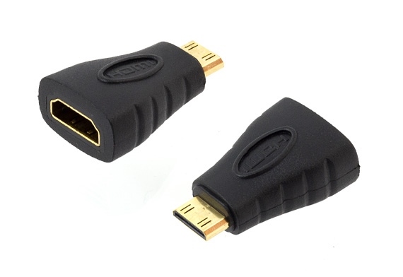 HD27--Adapter / przejściówka HDMI FEMALE - mini HDMI MALE (gniazdo HDMI 19-PIN - wtyk miniHDMI 19-PIN).Cechy i specyfikacja produktu:Produkt fabrycznie nowy, wysokiej jakości. Pozłacane złącza.Umożliwia szybkie i bezproblemowe połączenie m.in. telewizora, 