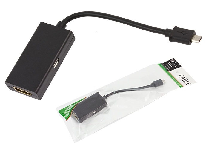 HD30--Adapter MHL z 5 pinowym złączem microUSB pozwalającym na podłączenie telefonu bądź tabletu do telewizora czy monitora poprzez standardowe złącze HDMI. Dzięki adapterowi MHL będziesz m&amp;oacute;gł oglądać obraz oraz słuchać muzyki z Twojego urzą