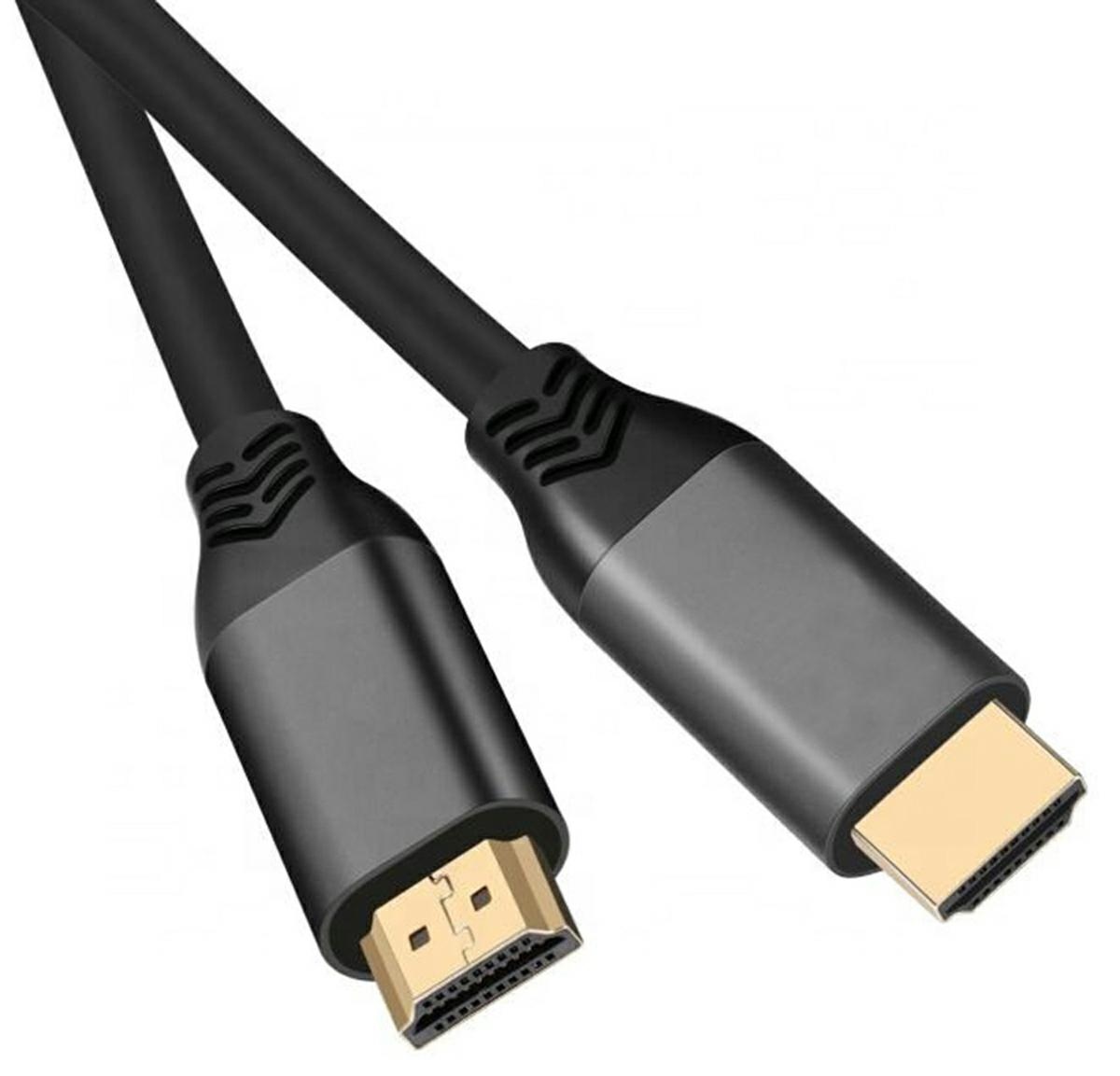 HD40B--Profesjonalny kabel HDMI - HDMI (19-pin) w standardzie 2.1. Przeznaczony do przesyłu bardzo wysokiej jakości obrazu oraz 8-kanałowego dźwięku. Solidnie wykonane wtyki gwarantują szybki transfer w jakości nawet 8K UHD (rozdzielczość 7680 x 4320 piksel