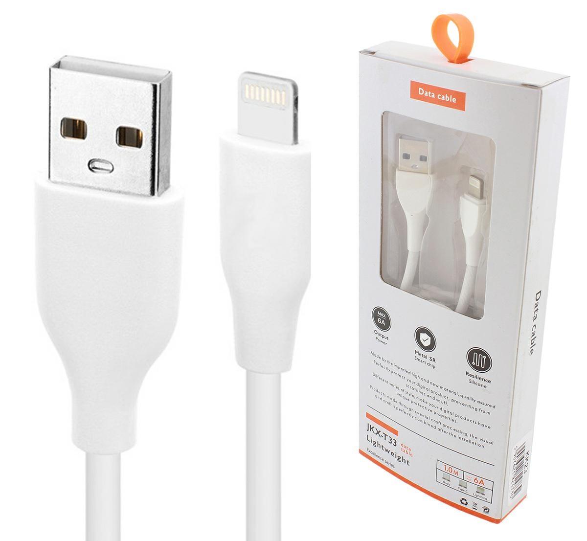 KK23--Kabel USB do telefon&amp;oacute;w Apple iPhone oraz innych urządzeń Apple (np. iPad, iPod) wyposażonych w port Lightning. Doskonale sprawdzi się przy ładowaniu urządzeń oraz transmisji danych.Cechy i specyfikacja produktu:Kabel USB - Lightning o 