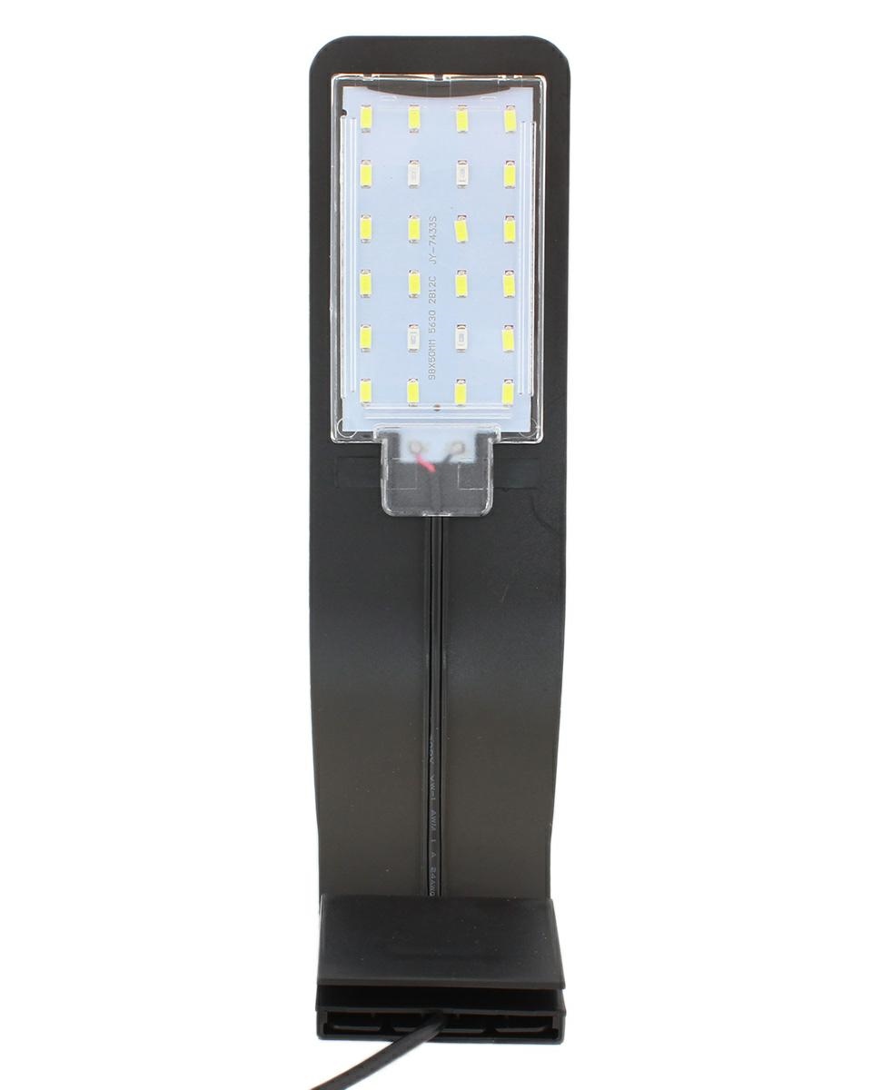 ZD80A--Energooszczędna lampa LED do akwarium. Wyposażona w aż 20 energooszczędnych diod LED o barwie zimnej białej oraz 4 diody niebieskie. Przeznaczona do akwari&amp;oacute;w o szerokości od 23 do 50 cm oraz szybie grubości do 5 mm. Zasilana z sieci el