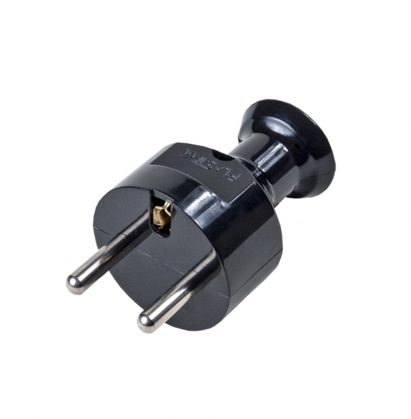 WT-31/CZARNY--Wtyczka prosta rozbieralna. Dostępne kolory: biały, czarny.