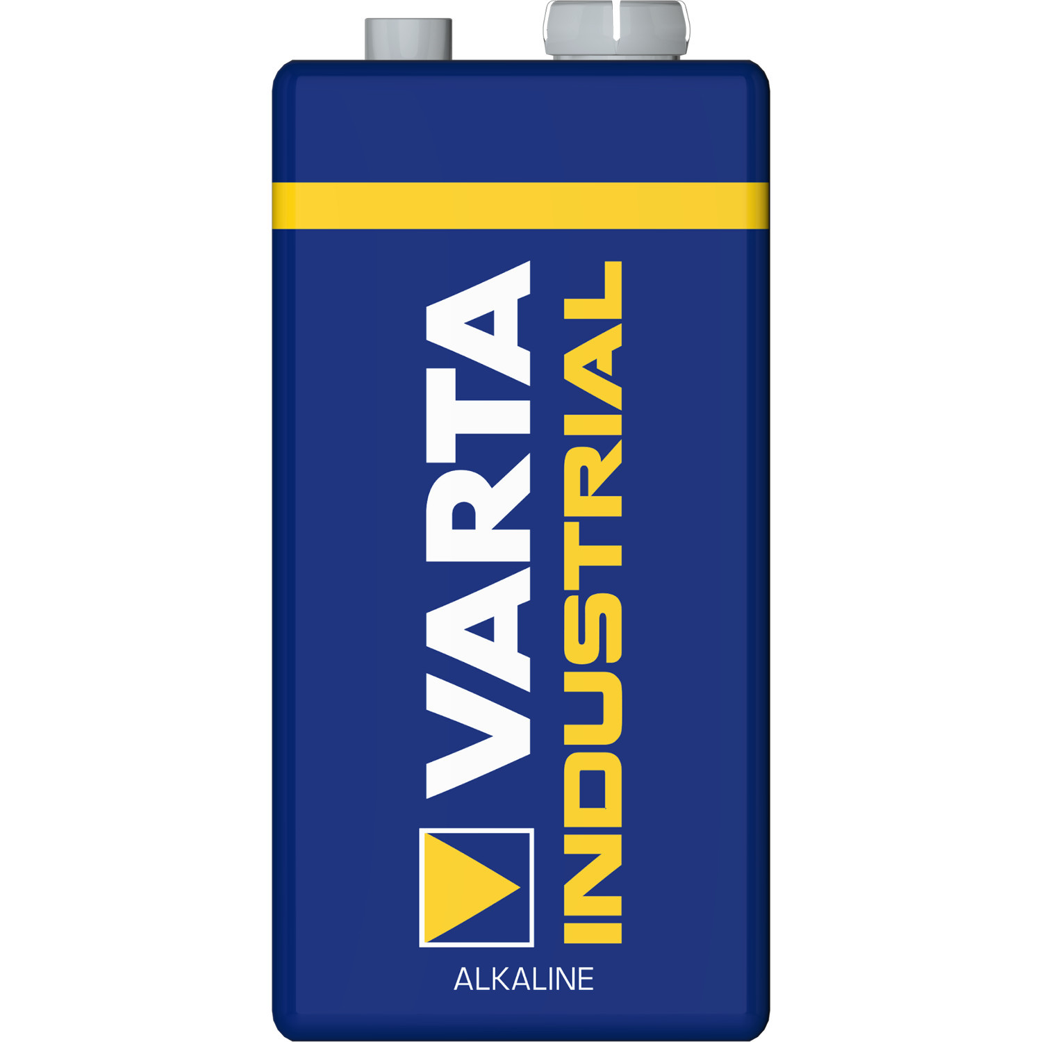 CEN-34491--Zaawansowana bateria alkaliczna 6LR61/9V Industrial (wzmocniona bateria High Energy), dedykowana do zastosowań przemysłowych/profesjonalnych. Ogniwo bardziej wytrzymałe niż cynkowo-węglowe. Przeznaczona do urządzeń, gdzie długość działania oraz moc m