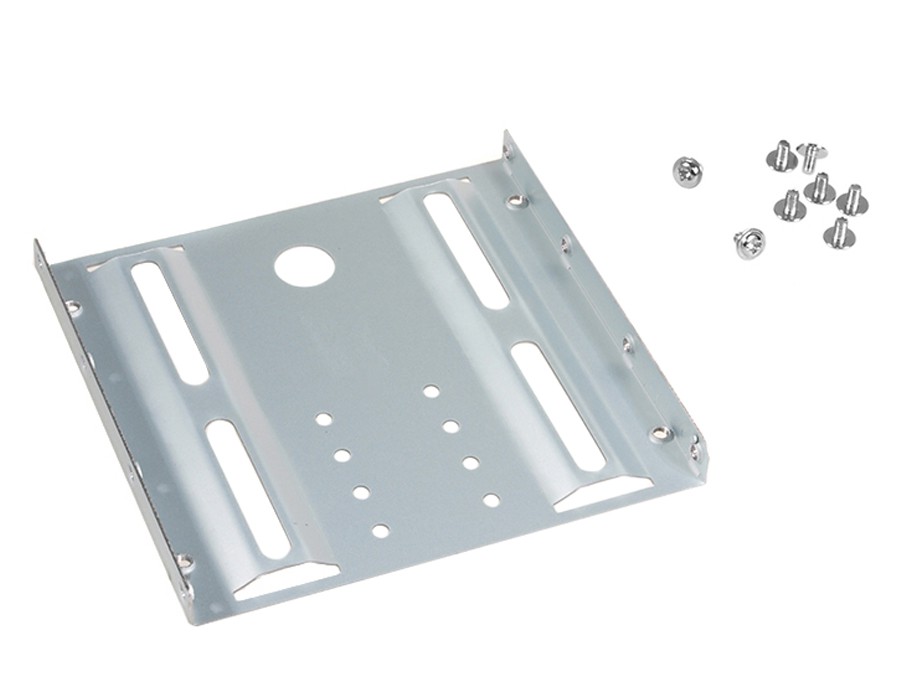 CEN-37442--MC-655 37442 Adapter redukcja HDD/SSD sanki szyna 3,5" na 2,5" metalowyKieszeń montażowa umożliwiająca zamontowanie każdego dysku twardego 2.5"(z notebooka) r&amp;oacute;wnież SSD do zatoki dużego dysku 3,5" w komputerze PC . 