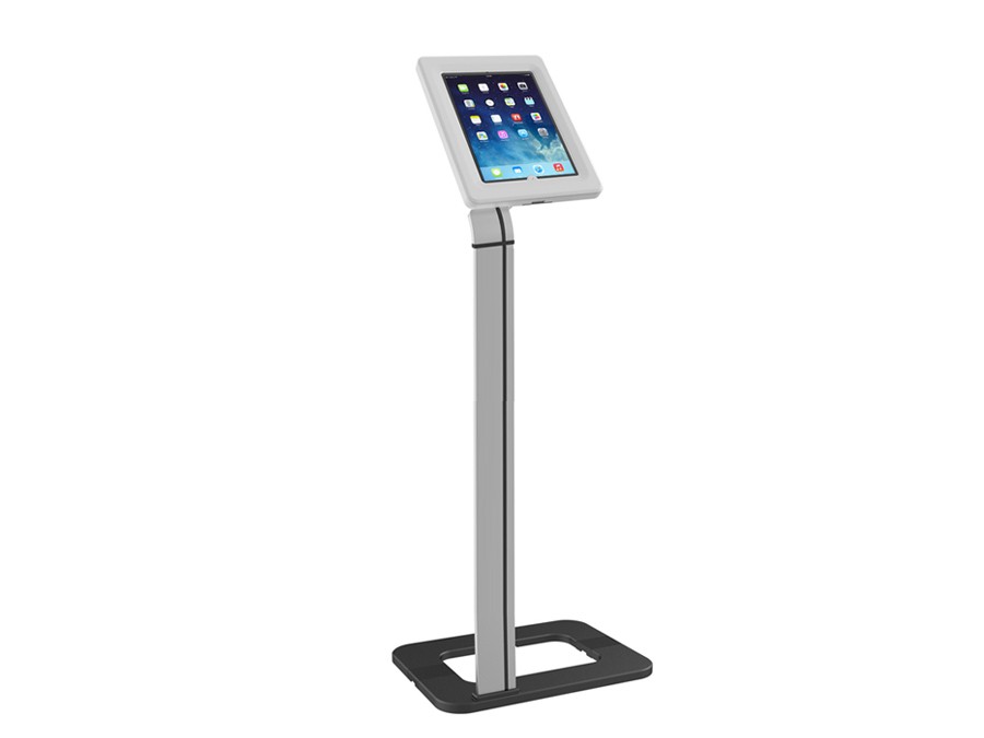 CEN-38113--Opis produktu:  Stand stojak na tablet Tab stand kiosk wolnostojący, cechuje się wysoką jakością wykonania oraz wandaloodporną konstrukcją, dzięki której zapewnia maksymalny poziom bezpieczeństwa dla umieszczonego w niej urządzenia. Prezentowana obud