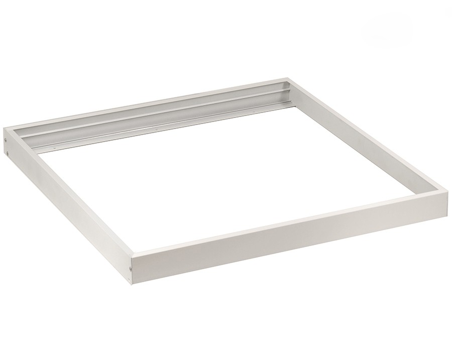 CEN-42449--Wysokiej klasy rama natynkowa do montażu paneli LED firmy Led4U.Rama Led4U przeznaczona do montażu natynkowego paneli LED 595x595 mm. Prosta instalacja za pomocą kołk&amp;oacute;w montażowych sprawia, że panel LED może być montowany praktycznie w