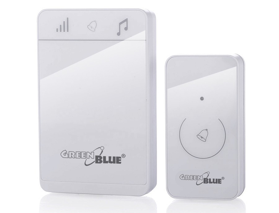 CEN-43645--Opis produktu:Niezawodny, elegancki i prosty w montażu dzwonek bezprzewodowy GB111NAJWAŻNIEJSZE ZALETY:Służy do sygnalizacji dźwiękowejDuży zasięg - do 150mOdbiornik zasilany bateryjnie52 melodie dzwonka do wyboruPrzydatny w domu, w firmie, w budynka