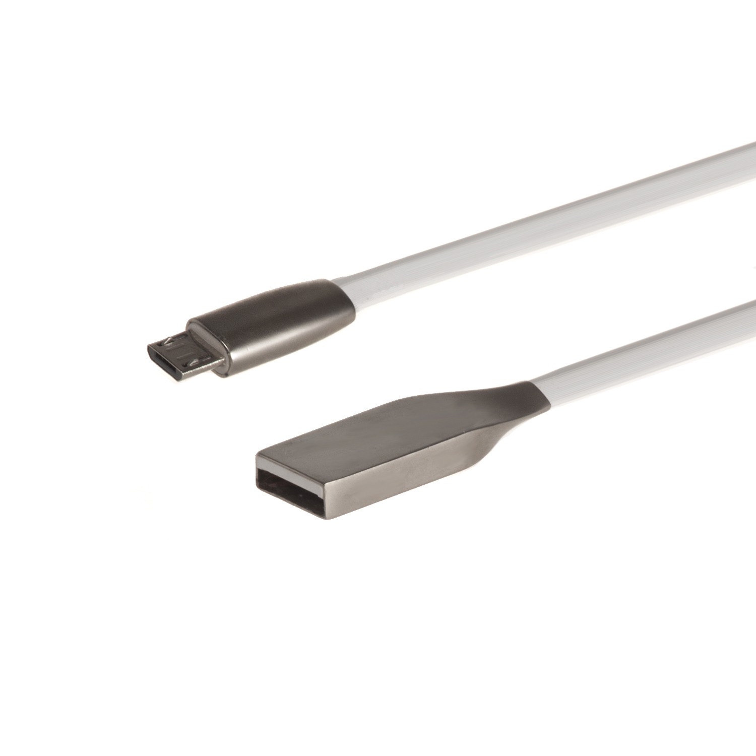 CEN-44806--MCTV-833W 44806 Kabel USB AM micro płaski nieplączący 1m biały metalKabel MCTV-833W umożliwia podłączenie urządzeń z interfejsem USB micro-B np. telefonu kom&amp;oacute;rkowego, tabletu lub aparatu cyfrowego do wolnego portu USB. Szeroka, płaska 
