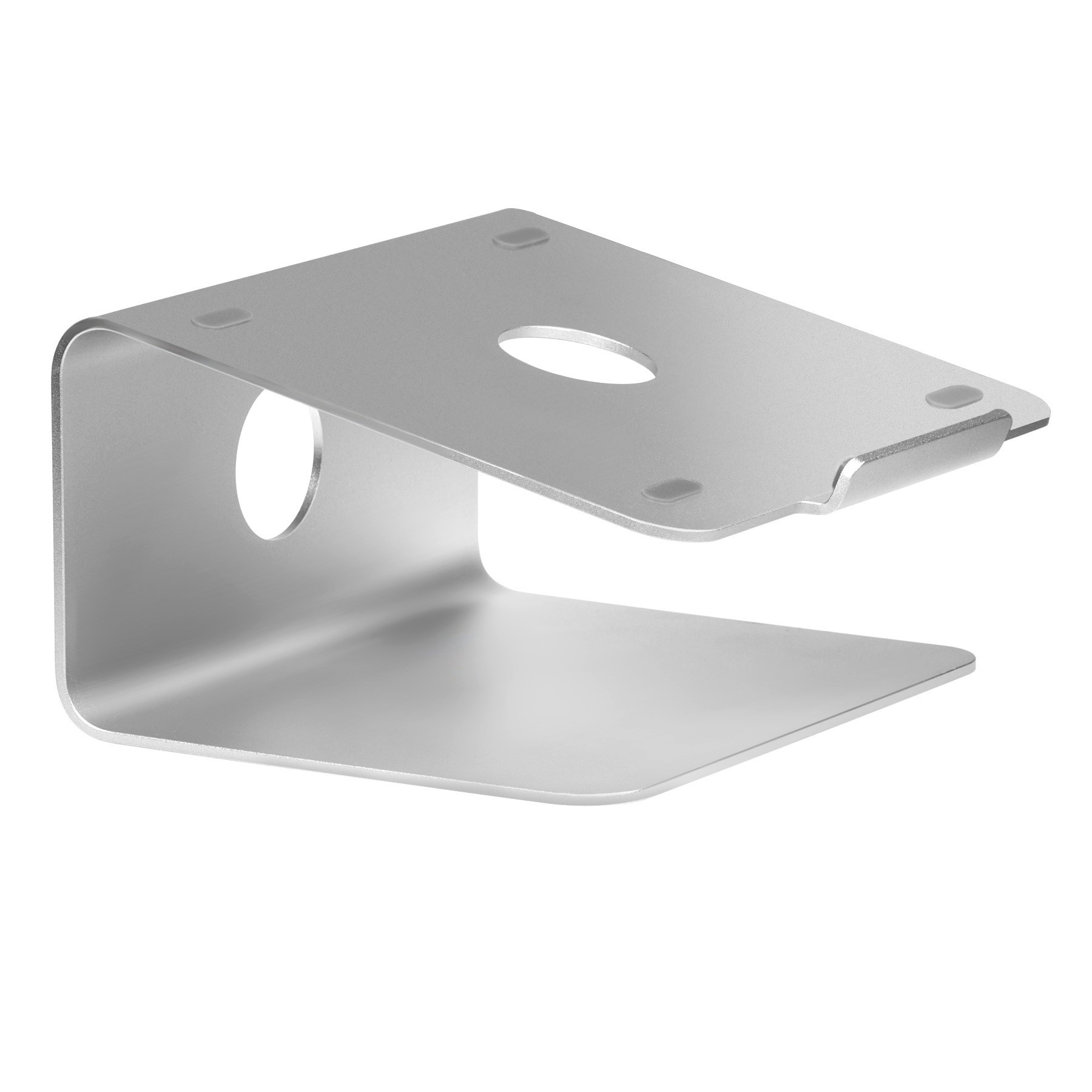 CEN-45959--MC-730 45959 Podstawka pod laptopa aluminiowaStylowa podstawka pod laptopa zapewnia bezpieczne i komfortowe warunki pracy, umiejscawiając laptopa na wysokości, na jakiej zwykle pracujemy z monitorem komputera stacjonarnego. Podstawka wykonana jest z 
