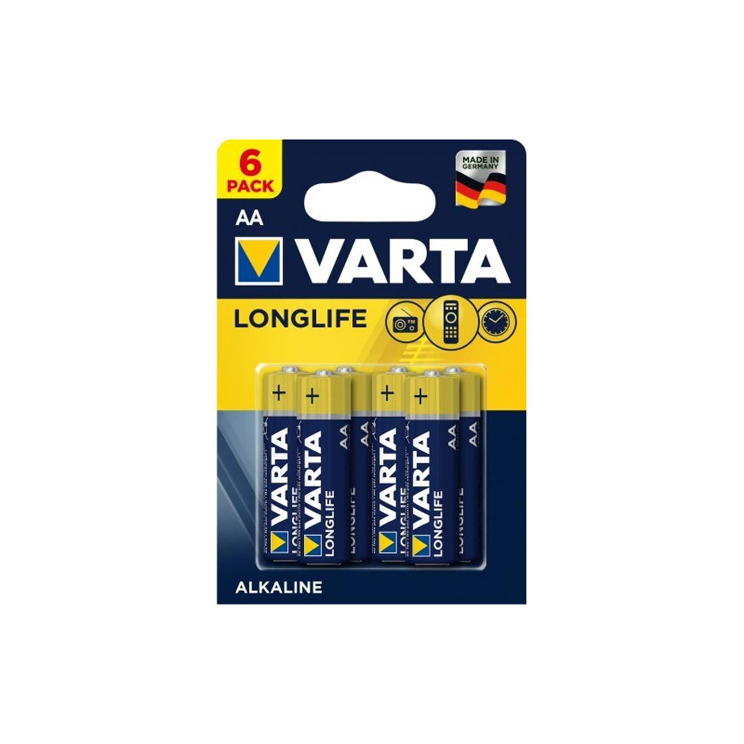 CEN-46269--(BAT0242) Bateria alkaliczna VARTA LR06 LONGLIFE 6szt./bl.
