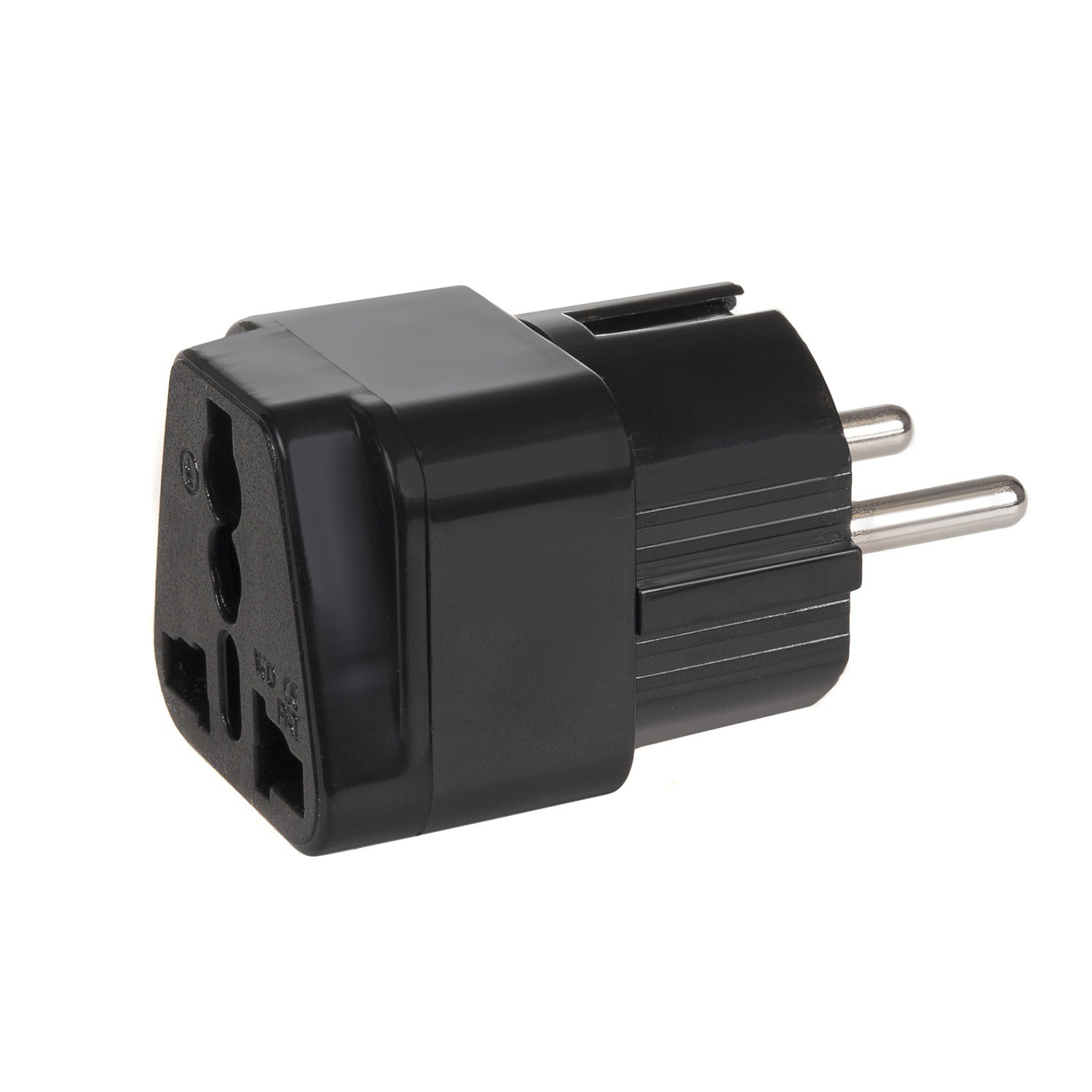 CEN-46974--MCE155 46974 Adapter gniazdo UK na wtyk EU uniwersalny czarnyAdapter gniazdo UK na wtyk EU uniwersalny czarny Maclean MCE155Adapter umożliwia podłączenie urządzeń posiadających wtyczkę standardu UK/USA do europejskich gniazdek.przejści&amp;oacute
