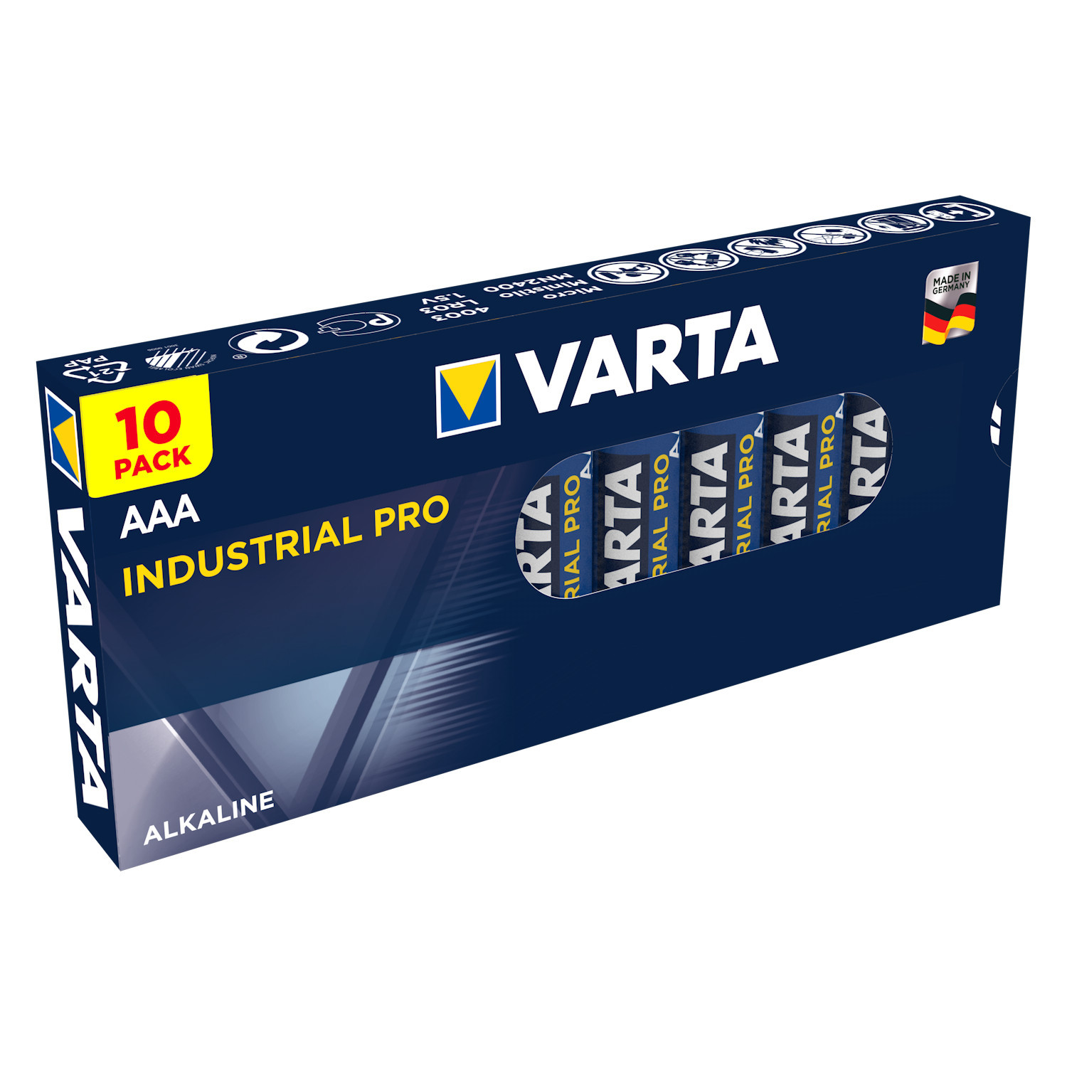 CEN-47011--10x baterie alkaliczne Varta Industrial LR03/AAA
