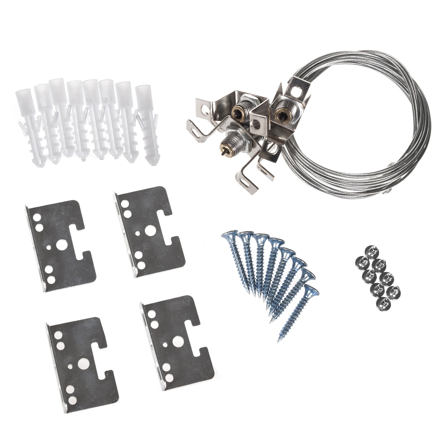 CEN-47452--Linki do montażu panelu led sufitowego Led4U LD158 -zestaw pasuje do 600*600,300*300, 300*600,300*1200,600*1200mmLinki montażowe Led4U przeznaczone są do natynkowej instalacji paneli LED.Komplet 4 sztuk umożliwia użycie panelu LED jako lampy wiszącej