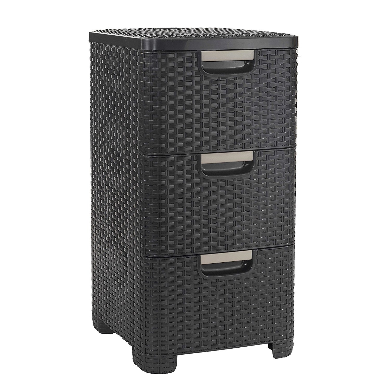 CEN-50284--Stylowy regał pozwalający odnaleźć właściwe miejsce dla różnych akcesoriów w salonie, łazience, garderobie czy sypialni.Stanowi doskonałą alternatywę dla mebli wiklinowych. Łączy w sobie wizualne i praktyczne zalety.Specyfikacja- Kolor ciemny brąz- M