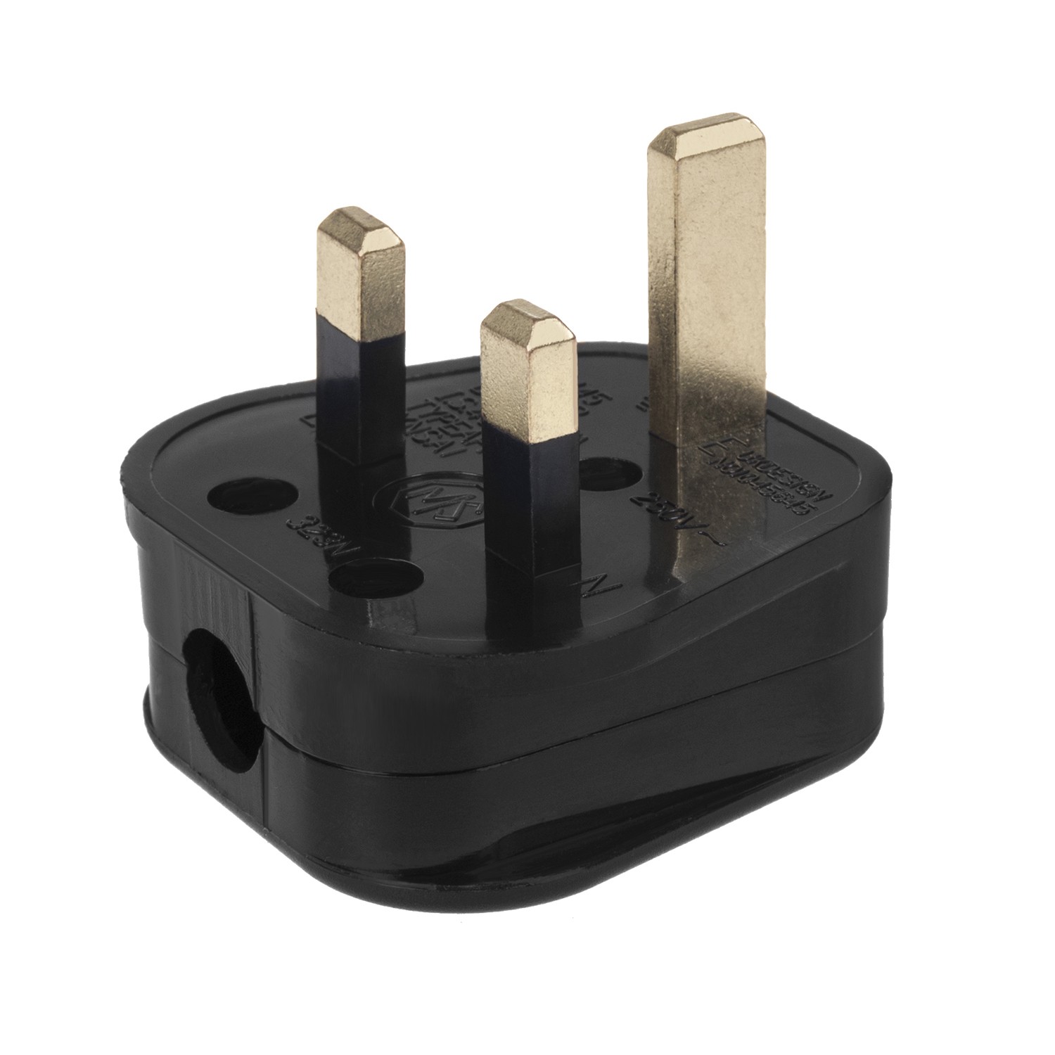 CEN-52067--MCE193 52067 Wtyk UK czarny do montażu na kabel 13A 230V UK 3 PinWysokiej jakości angielska wtyczka przeznaczona do montażu na kabel trzyżyłowy.Specyfikacja:Wysoka jakość wykonaniaWtyk angielski 230 VKolor: czarny - Bezpiecznik 13AWtyczka angielska