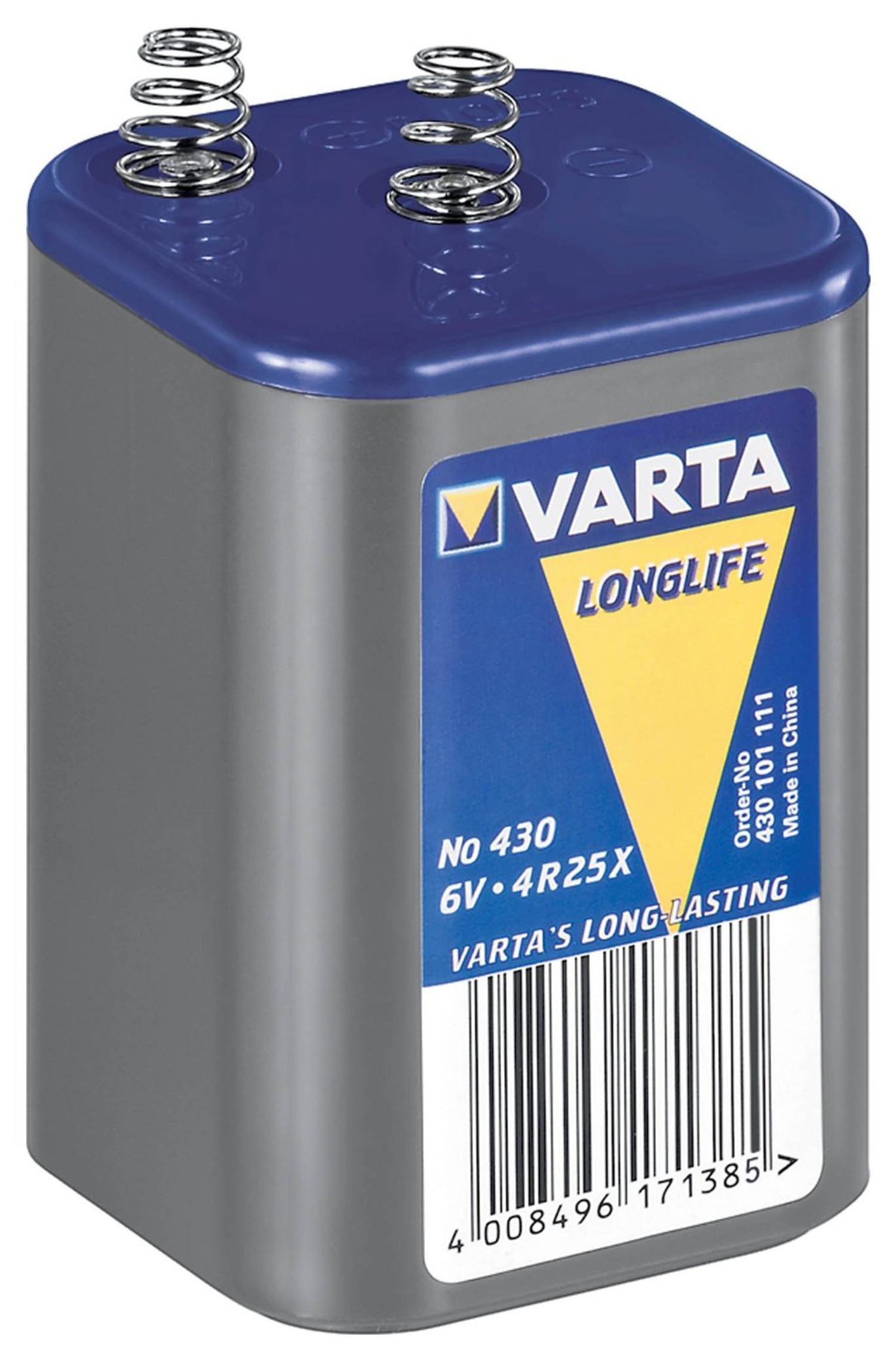 CEN-54886--Bateria 4R25 Varta 7.5Ah 6.0V sprężyny