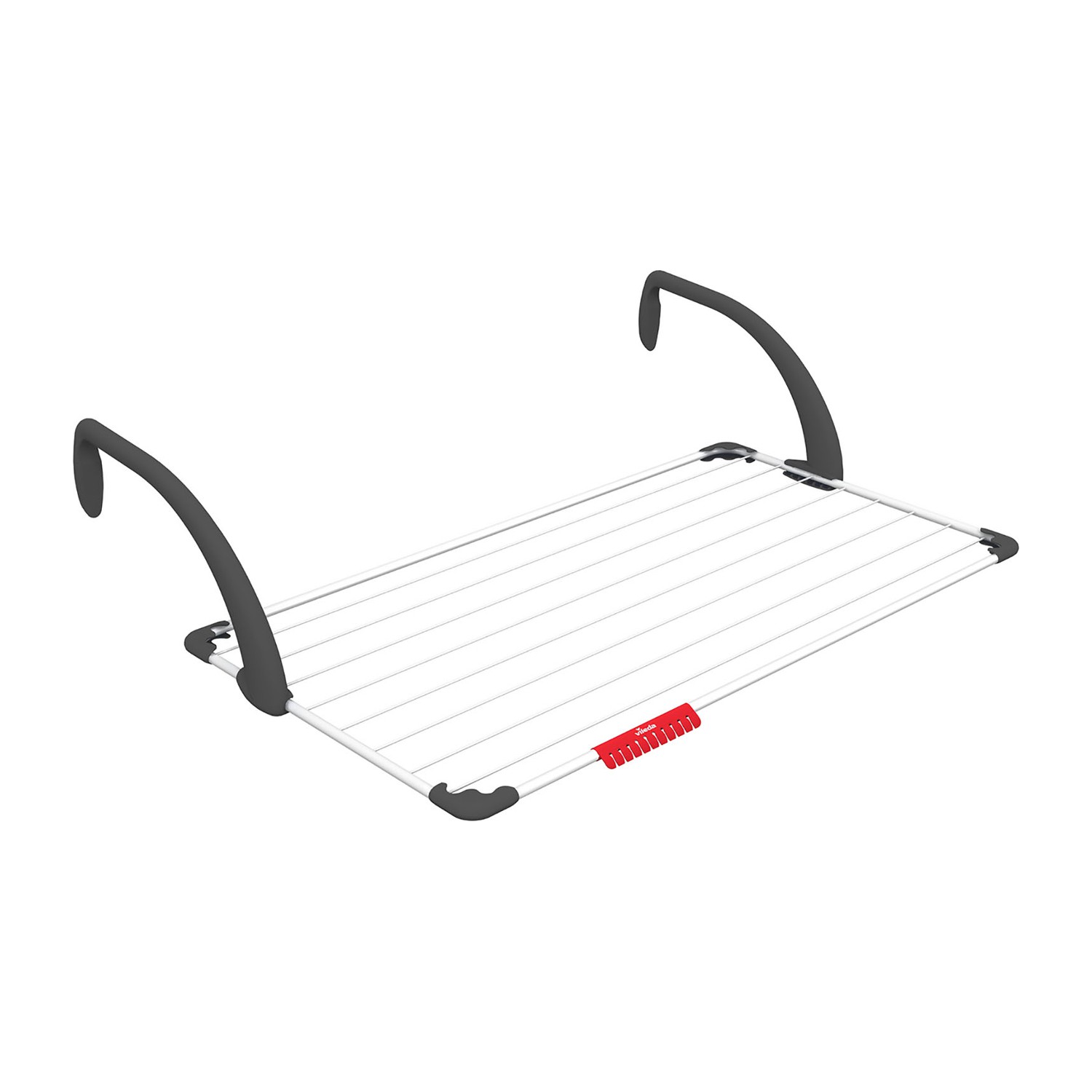 CEN-57728--Suszarka balkonowa z wytrzymałymi ramionami Vileda Sunstet. Poręczna i wygodna. Idealna na codzienne pranie. Posiada regulowane, składane ramiona z tworzywa sztucznego. Wyposażona w osłonki zapobiegające zarysowaniom powierzchni podczas stosowania.Su