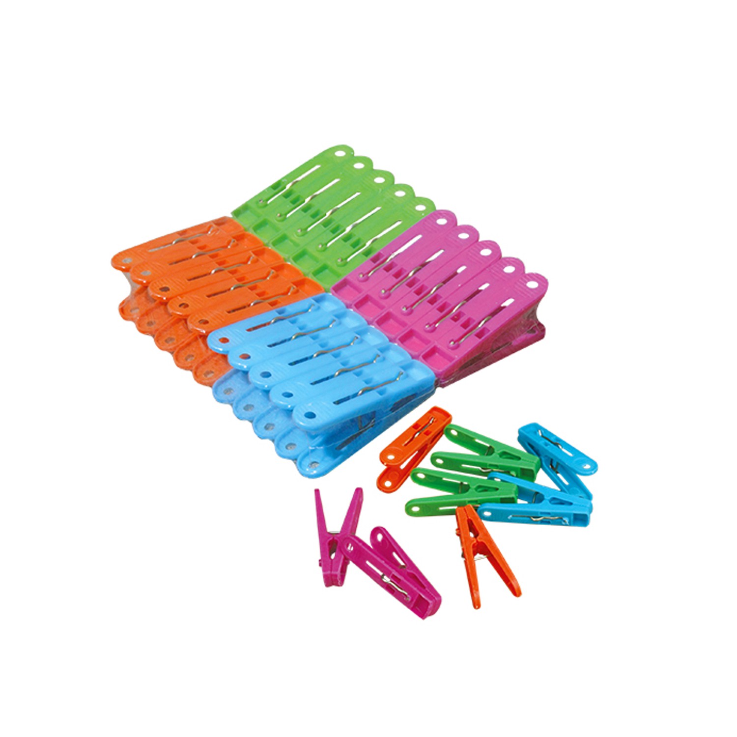 CEN-58115--Zestaw 20 klamerek w 4 kolorach. Ładna, klasyczna kolorystyka. Rozmiar mini.Wytrzymałe, wzmocnione stalową zapinką.W opakowaniu znajdują się klamerki o czterech różnych kolorach (po pięć na kolor).Produkt wykonany z wysokiej jakości tworzywa sztuczne