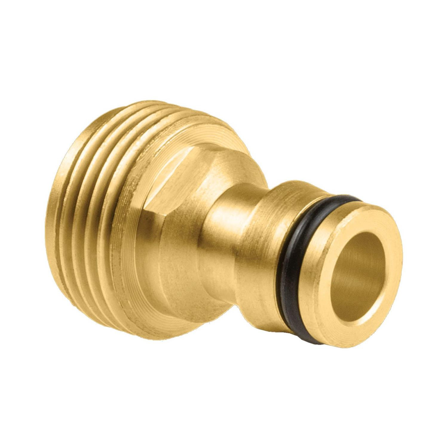 CEN-60026--Przyłącze z gwintem zewnętrznym CELLFAST BRASS? G3/4" (do ujęcia wody z gwintem wewnętrznym), wykonane z wytrzymałego mosiądzu.Specyfikacja- Nazwa: Cellfast 52-870- Linia: Brass- Kategoria: nawadnianie ogrodu- Rozmiar gwintu: G3/4" (26,5 mm