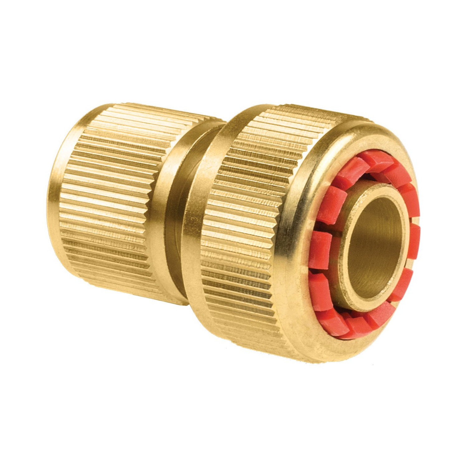 CEN-60038--Szybkozłącze stop CELLFAST BRASS? 3/4".Cechy produktu: funkcja stop - pozwala na wymianę zraszacza lub przerwanie zraszania bez konieczności zamykania ujęcia wody; wykonane z wytrzymałego mosiądzu; zacisk węża wykonany z tworzywa.Specyfikacja- N