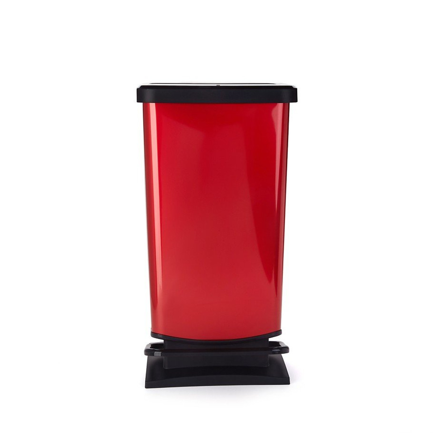 CEN-60415--Kosz na śmieci z pedałem Paso 40 l ? elegancka czerwień pasująca do większości modnych wnętrzCzy kosz na śmieci z pedałem może być modnym dodatkiem w dowolnym pomieszczeniu? Każdy wytrawny dekorator potwierdzi, że jak najbardziej! Szczególnie w sytua