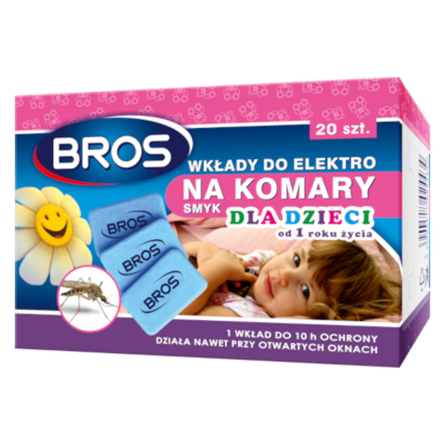 CEN-67168--Wkłady nasączone substancją czynną do stosowania z elektrofumigatorem do zwalczania komarów. Chronią pomieszczenia przed owadami nadlatującymi z zewnątrz nawet przy otwartych oknach i włączonym świetle. Wkład zabezpiecza pomieszczenie ok. 30 m? przez