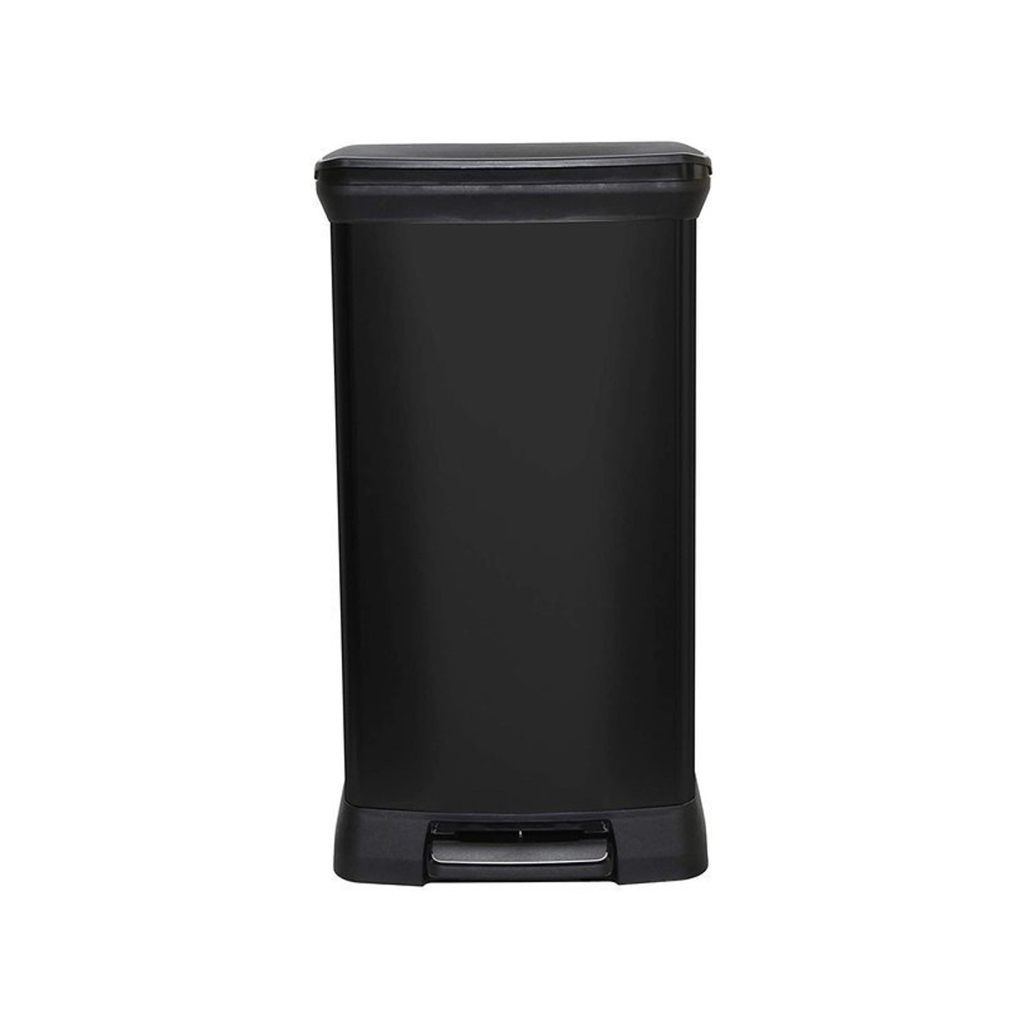 CEN-69073--Kosz na śmieci CURVER DECO BIN wykonany jest z wysokiej jakości tworzywa, z nadrukiem imitującym metalizowaną powierzchnię. Dzięki temu kosz jest znacznie lżejszy niż modele wykonane w całości z metalu. Estetyka kosza doskonale wpisuje się w nowoczes