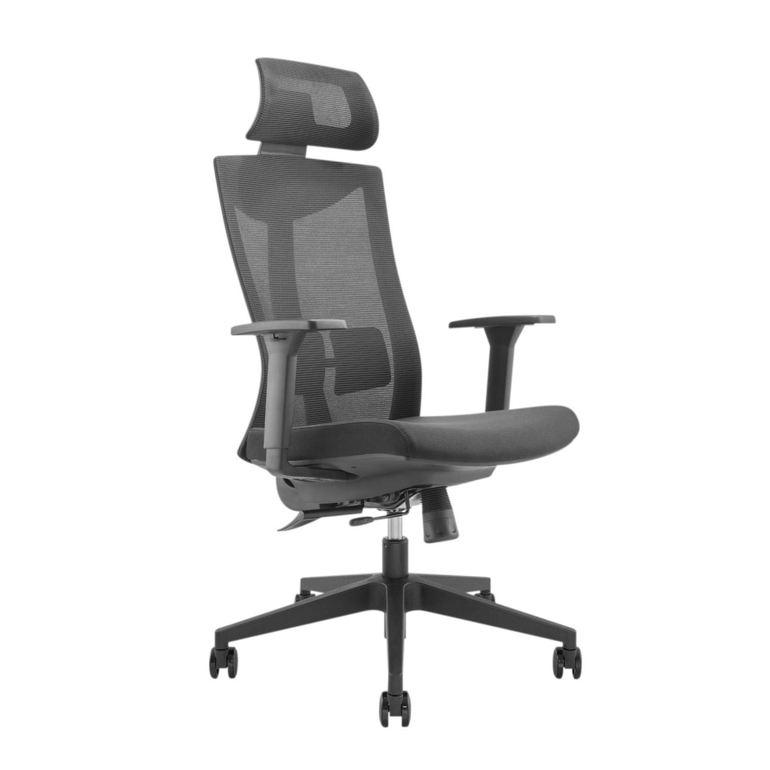 CEN-70218--Ergo Office ER-414Fotel biurowy w kolorze czarnym z wygodnym i ergonomicznym siateczkowym oparciem.Dzięki szerokiemu wachlarzowi regulacji, fotel można z łatwością dostosować do własnych potrzeb.Odpowiednio dobrany fotel biurowy jest gwarancją wygodn