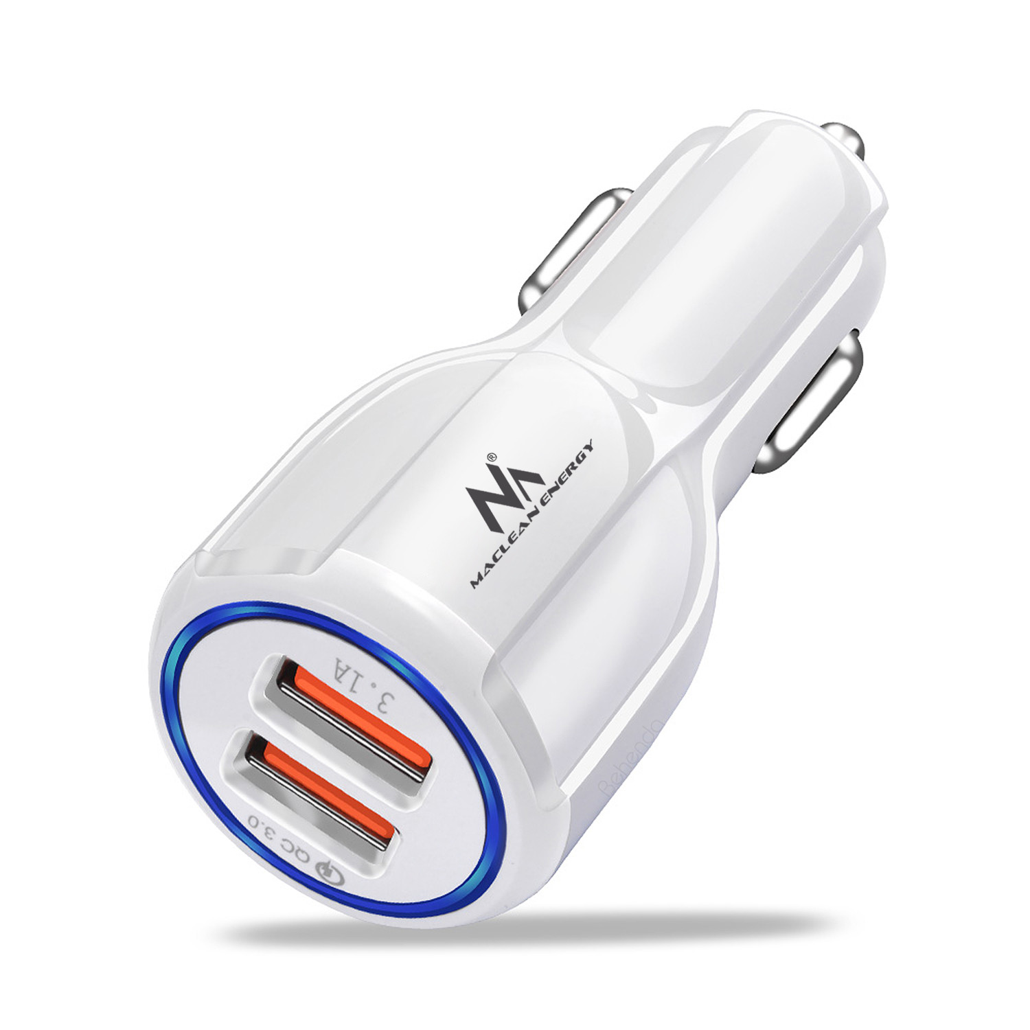 CEN-70307--UNIWERSALNA ŁADOWARKA SAMOCHODOWA USB 6,1A.Obecnie, podczas podróży samochodem, wykorzystujemy coraz większą liczbę urządzeń wymagających energii. Maclean MCE478 wychodzi naprzeciw tym oczekiwaniom i przedstawia nowy model ładowarki samochodowej o łą