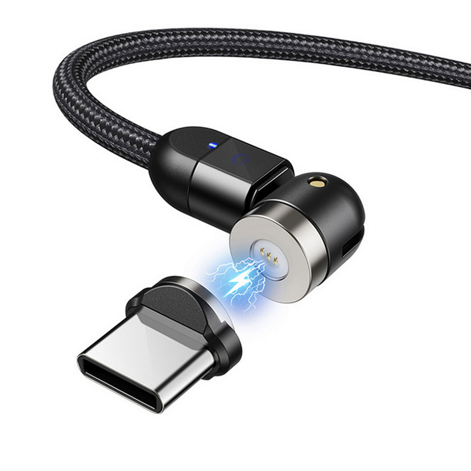 CEN-70312--Magnetyczny kabel USB-C renomowanej firmy Maclean Energy model MCE475, przeznaczony do ładowania oraz transferu danych.Umożliwia ładowanie z ładowarki sieciowej oraz bezpośrednio z portu USB.Dzięki magnetycznej wtyczce USB-C nie ma potrzeby wyjmowani