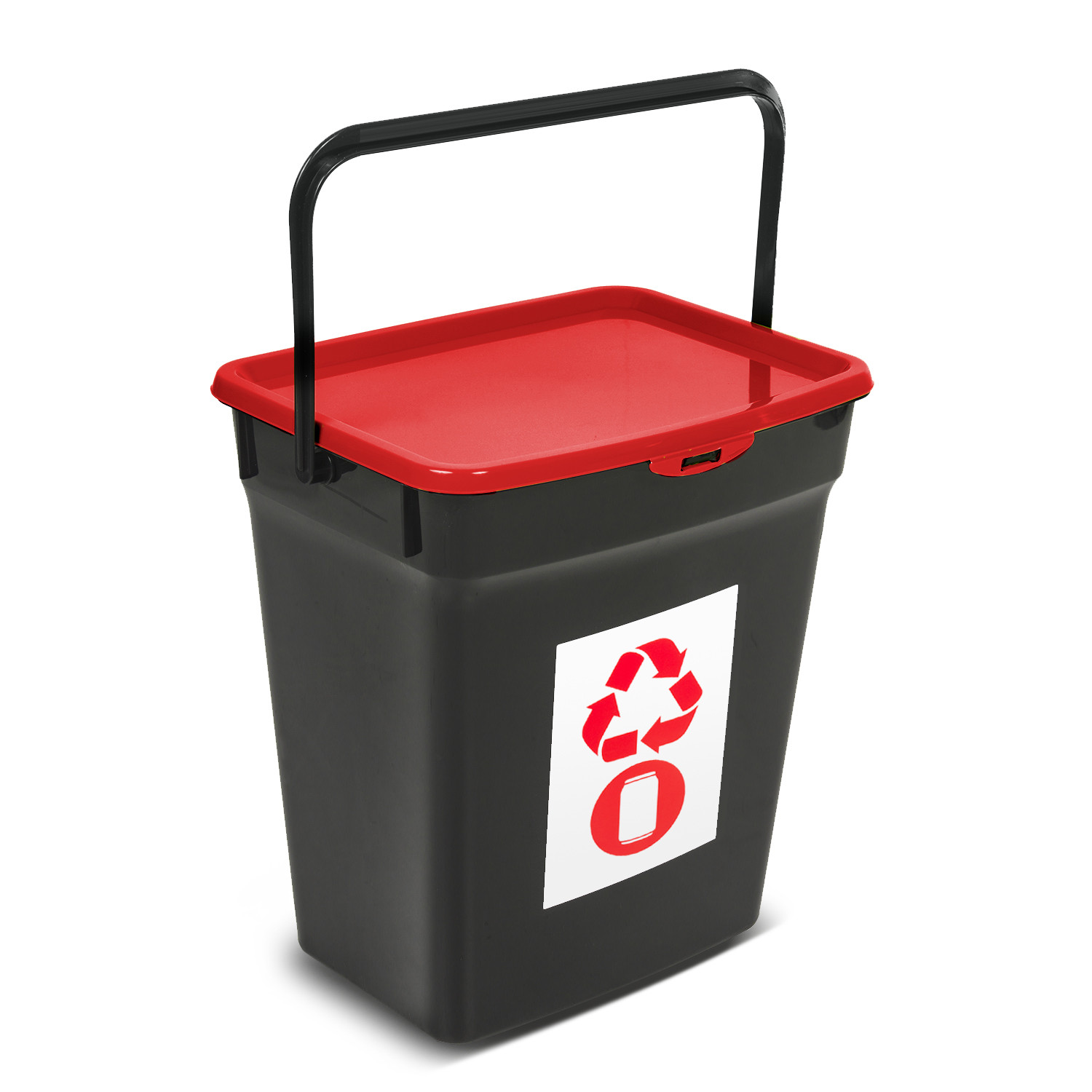 CEN-71546--Kosz do segregacji odpadów o pojemności 10l. Produkt renomowanej duńskiej firmy Plast Team. Kosz wyposażony jest w wygodną rączkę ułatwiającą transport oraz praktyczne zamykane wieko. W tej ofercie sprzedawany jest model z wiekiem w kolorze czerwonym