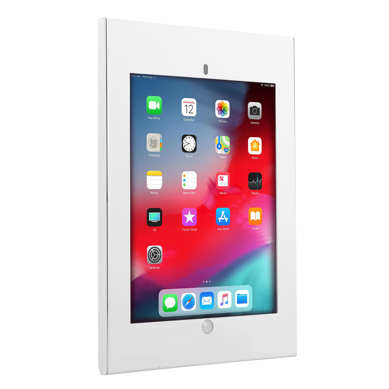 CEN-72423--Obudowa na tablet iKiosk do montażu na ścianie cechuje się wysoką jakością wykonania oraz wandaloodporną konstrukcją, dzięki której zapewnia maksymalny poziom bezpieczeństwa dla umieszczonego w niej urządzenia. Prezentowana obudowa została odpowiedni