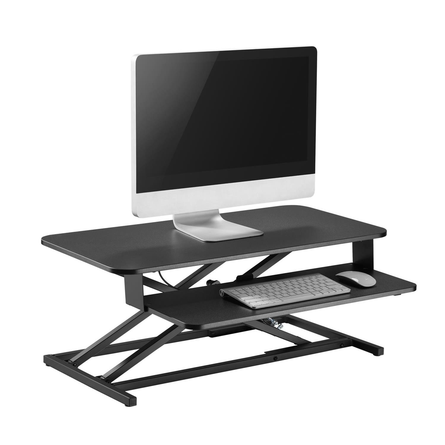 CEN-72430--Wysokiej jakości nakładka pod monitor i laptopa o maksymalnym obciążeniu 15 kg.Dzięki wygodnej regulacji wysokości od 105 do 500 mm przekształca biurko w stację roboczą do pracy siedzącej i stojącej, poprawiając tym samym komfort pracy.Duża powierzch