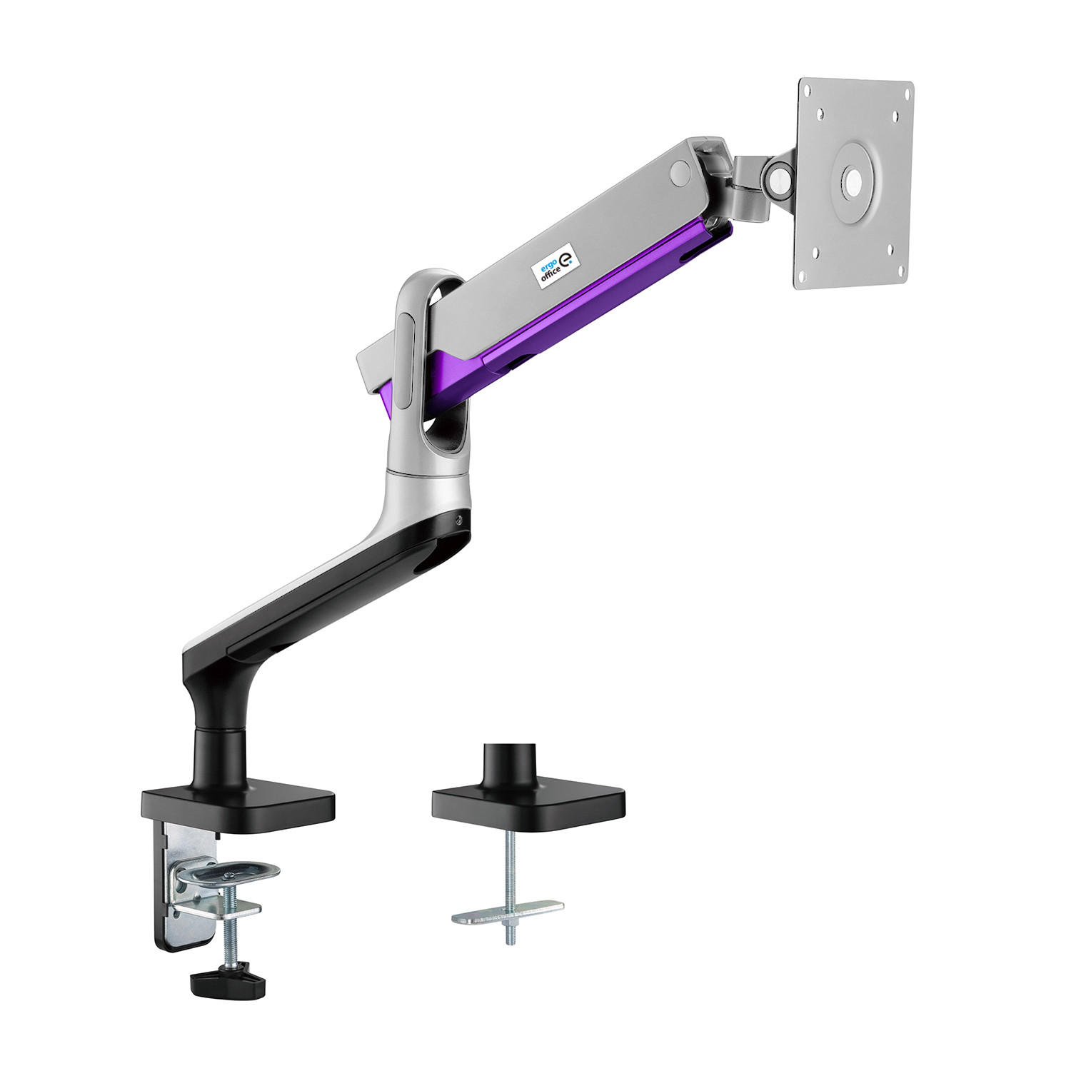CEN-72452--Uchwyt biurkowy do monitora 17-32'' Ergo Office ER-436Uniwersalny uchwyt do monitora LCD lub LED z możliwością montażu do blatu lub otworu na przewody. Uchwyt przeznaczony do monitorów 17" do 32", o maksymalnej wadze do 9 kg.ER-43
